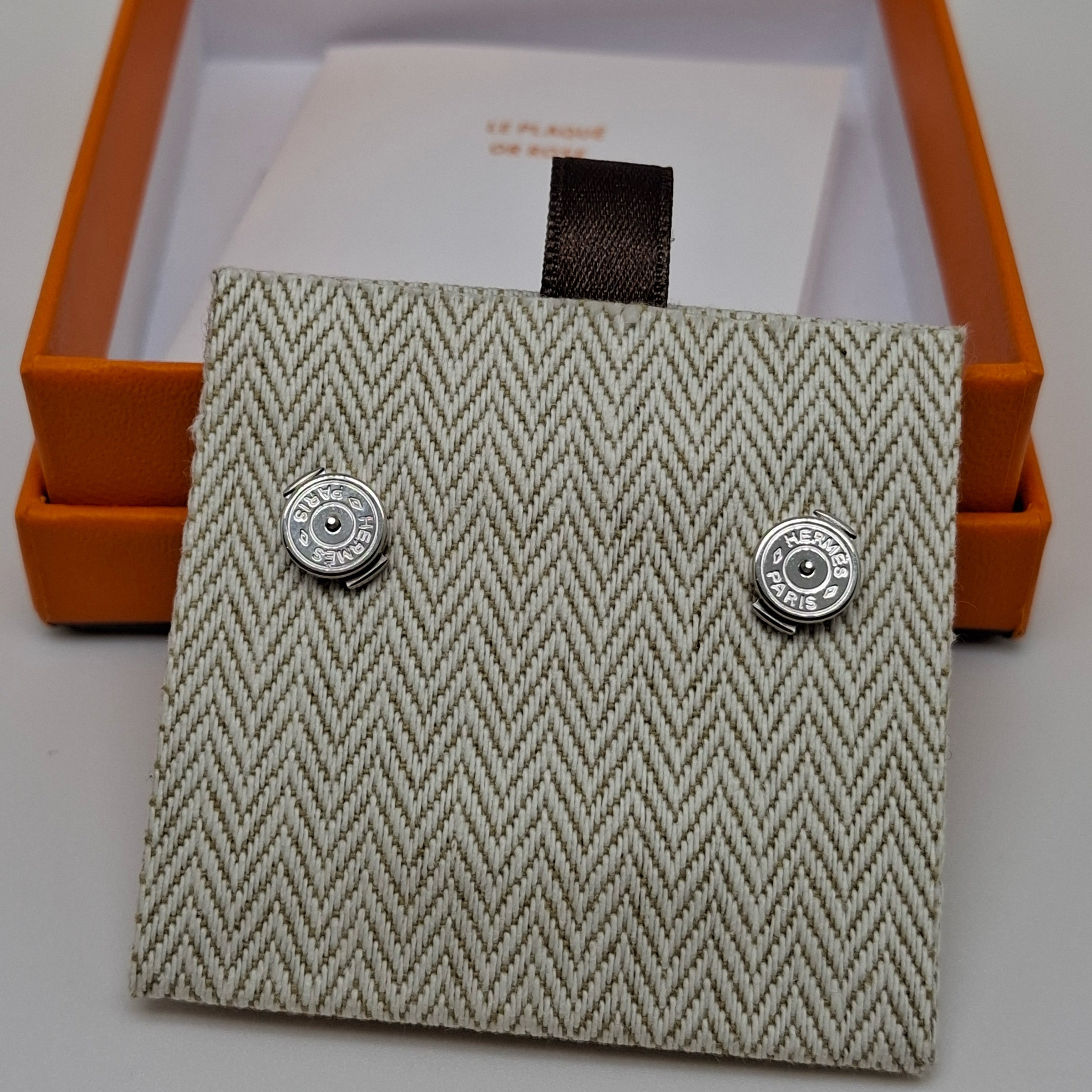 HERMÈS vintage earrings (Silver)