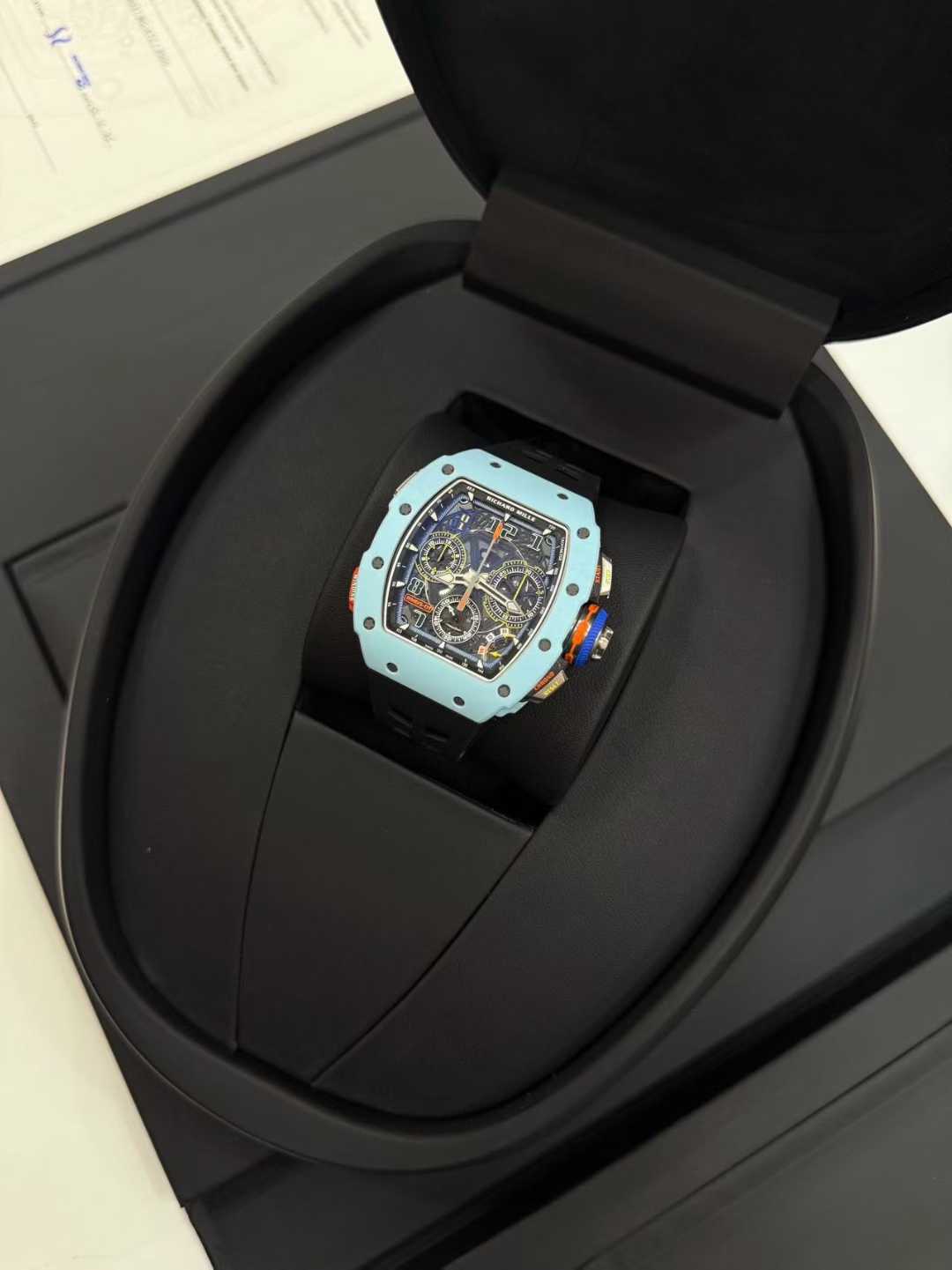 Richard Mille RM 65-01 in striking Tiffany Blue