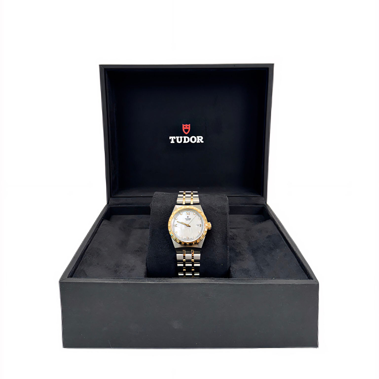 TUDOR 28323 ROYAL 28 diamond-set dial,  steel strap