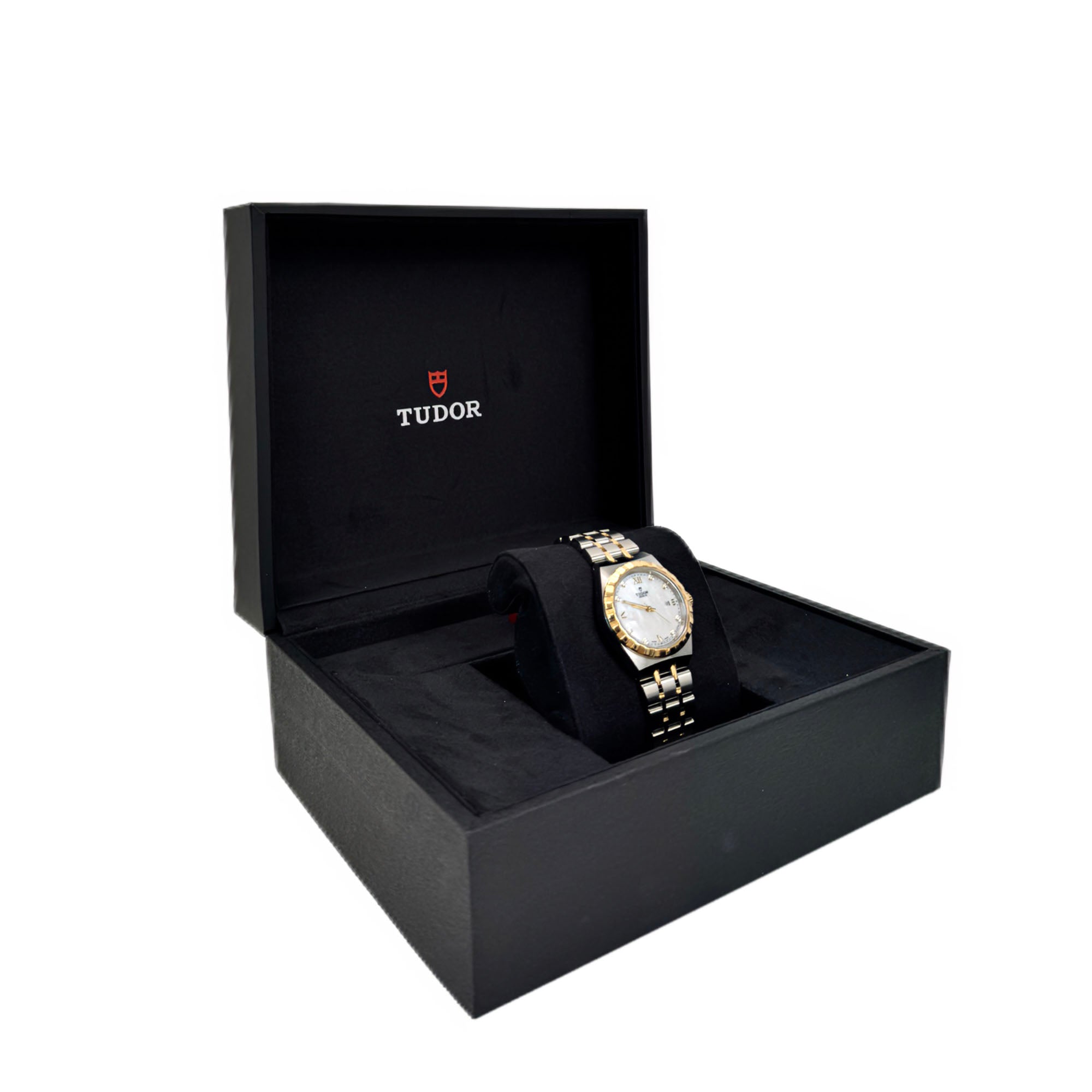 TUDOR 28323 ROYAL 28 diamond-set dial,  steel strap