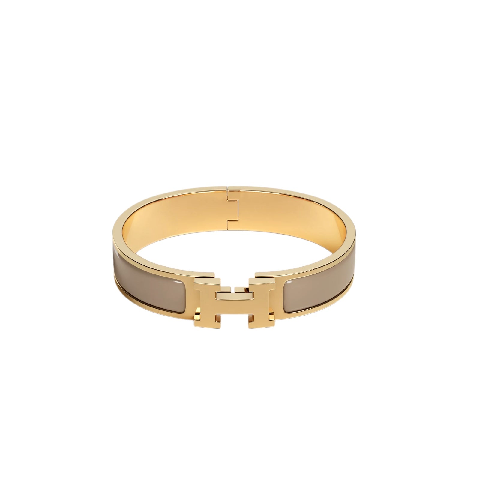 HERMÈS Clic H bracelet Marron Glacé (Light brown)