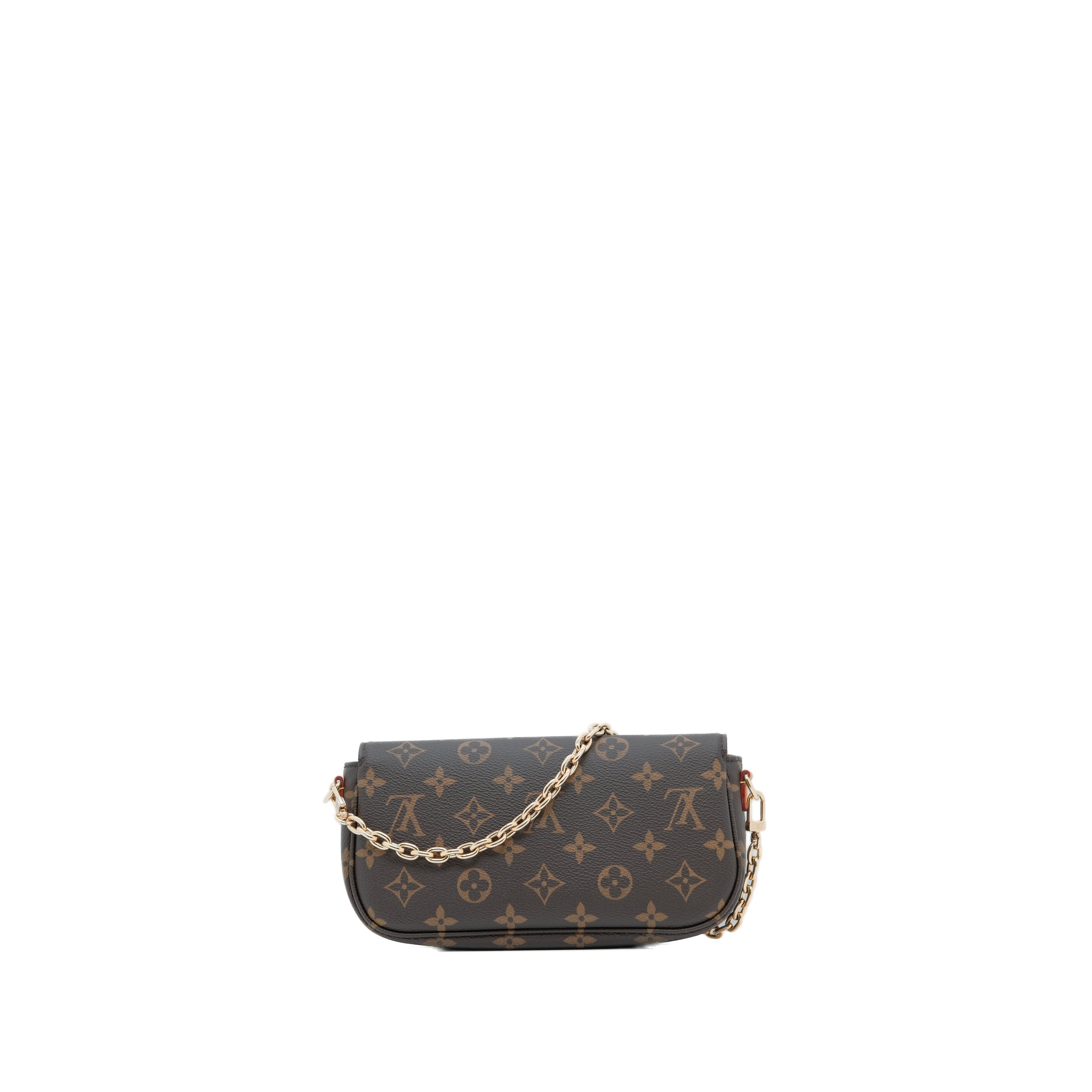 LOUIS VUITTON Wallet on Chain Ivy GHW (Brown Monogram)