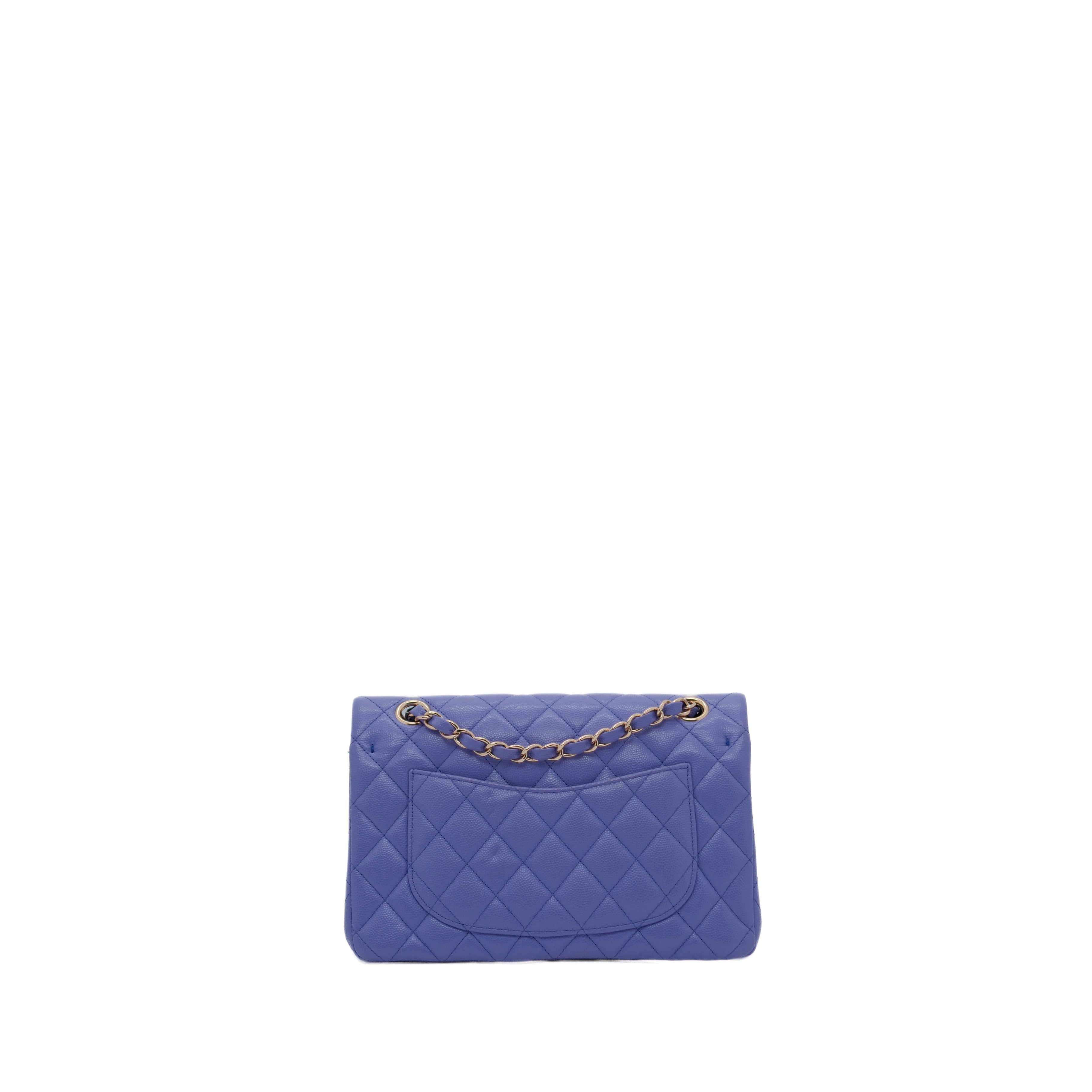 Chanel small classic CF purple