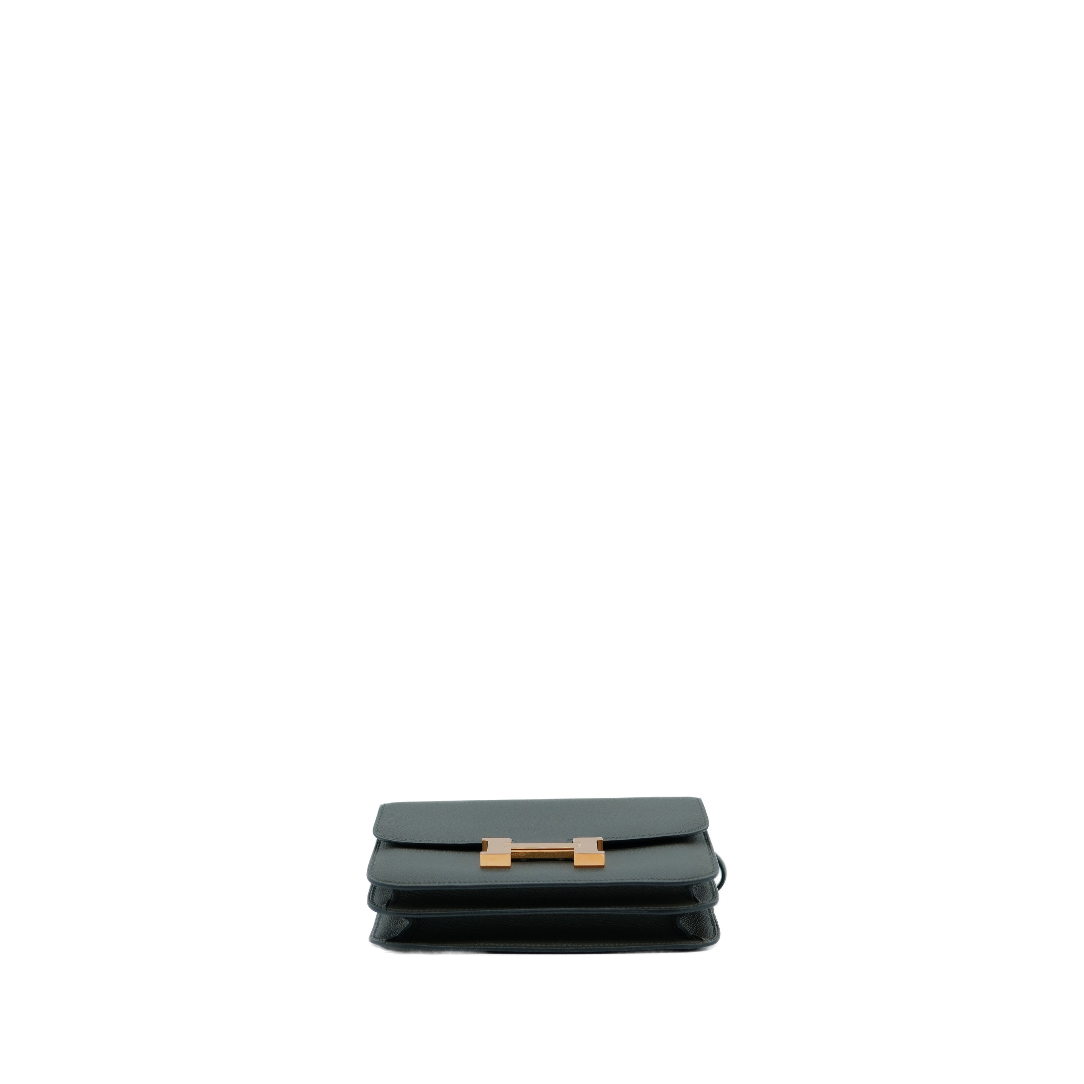 Hermès Constance III Mini Bag GHW Vert de Gris (Dark Green) Z Stamp