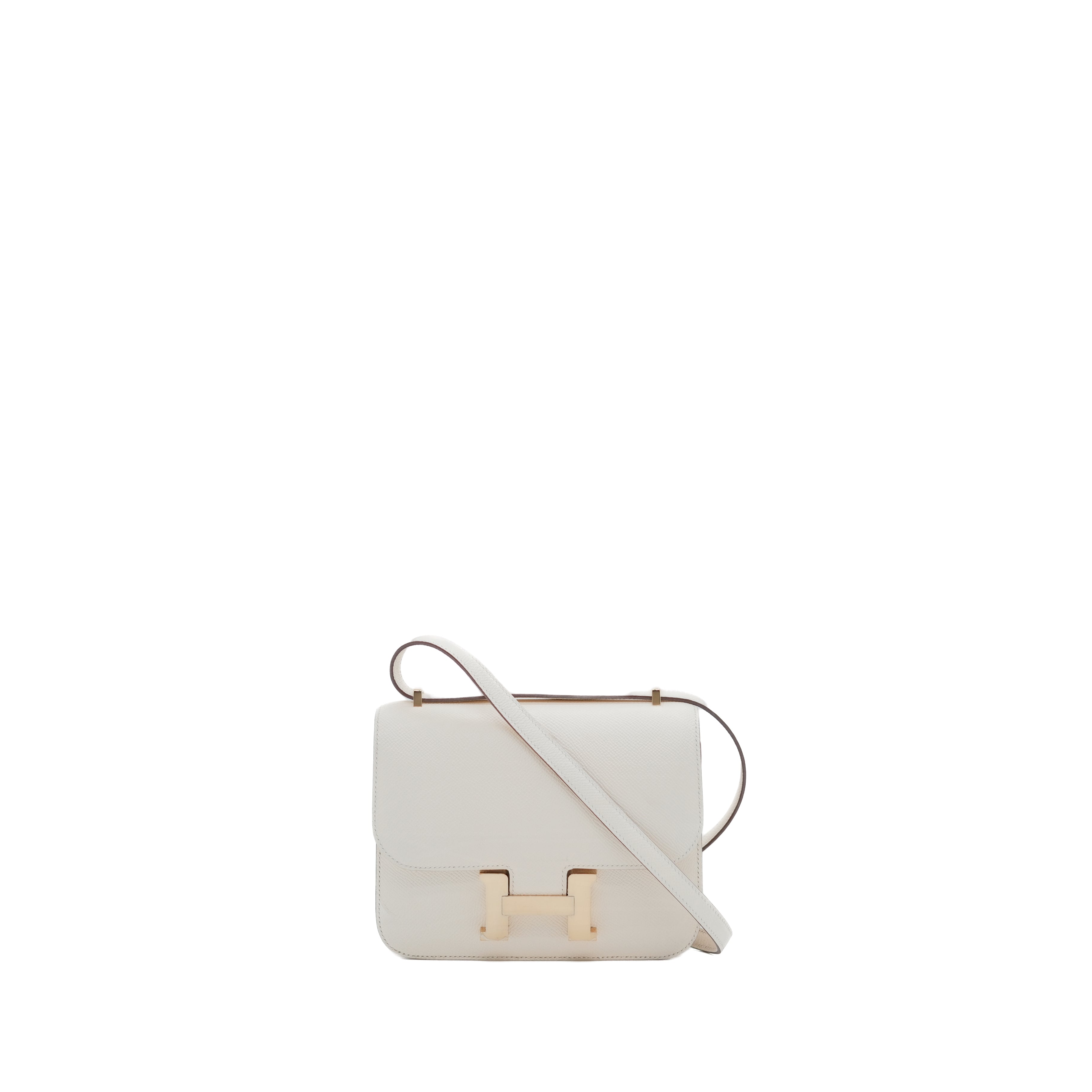 Hermès Constance III Mini Bag GHW Craie (Nata Cream) B Stamp, nearly new