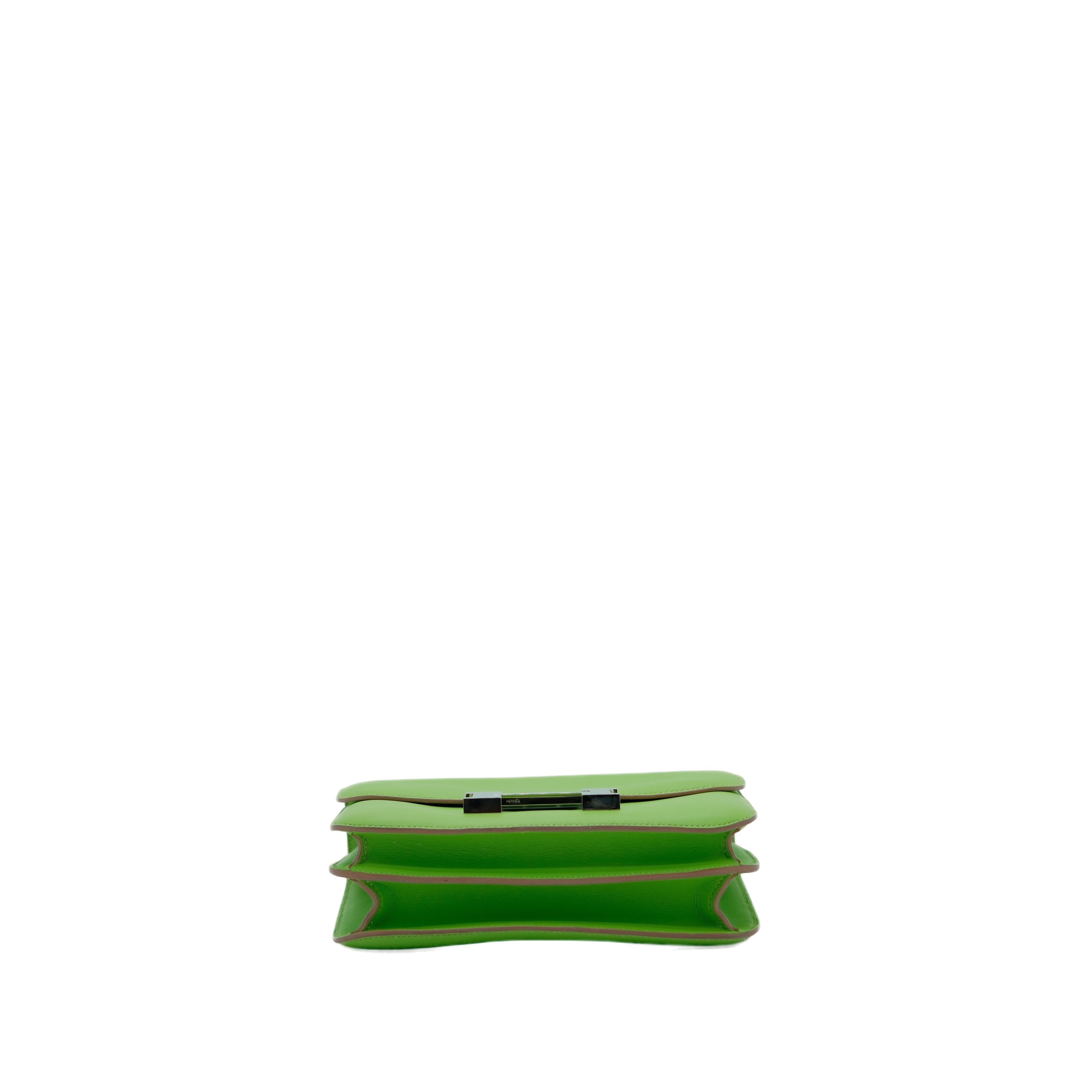 HERMÈS Constance 24 Bag Evercolor SHW Vert Cru (Green)Squared P Stamp