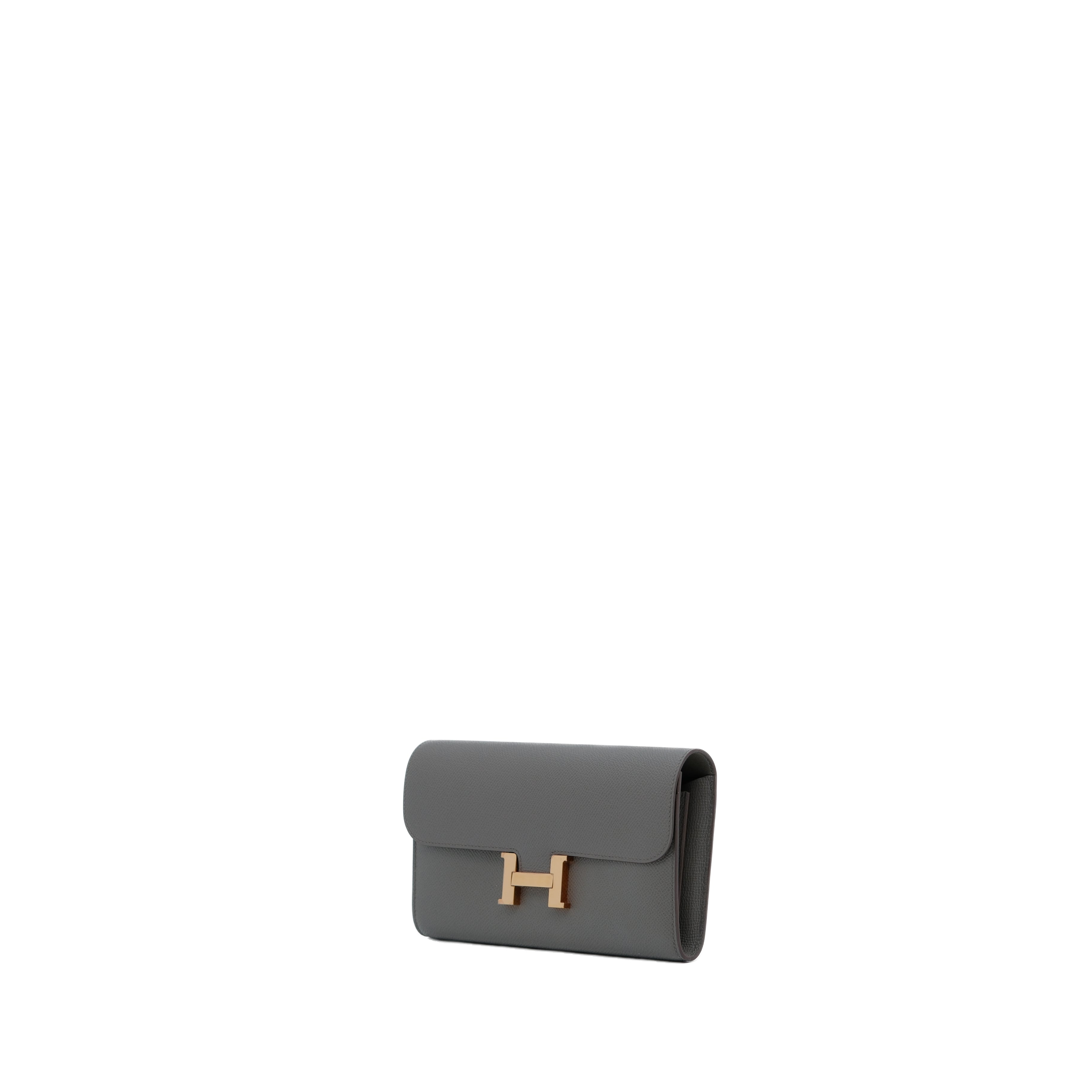 HERMÈS CONSTANCE To Go GHW Gris Etain (Gray) C stamp