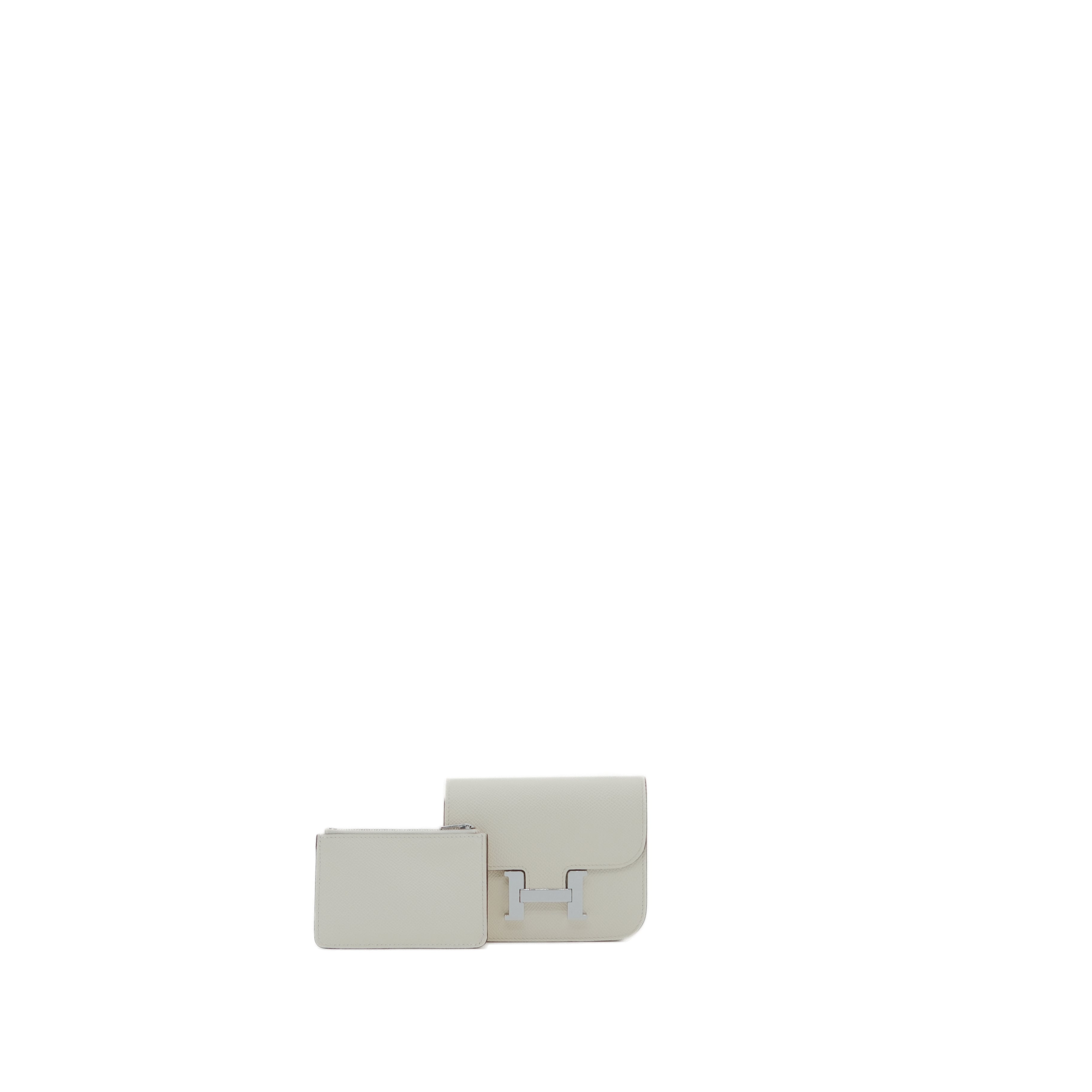 Hermès Constance Slim Silver Hardware Craie (Nata Cream) B Stamp