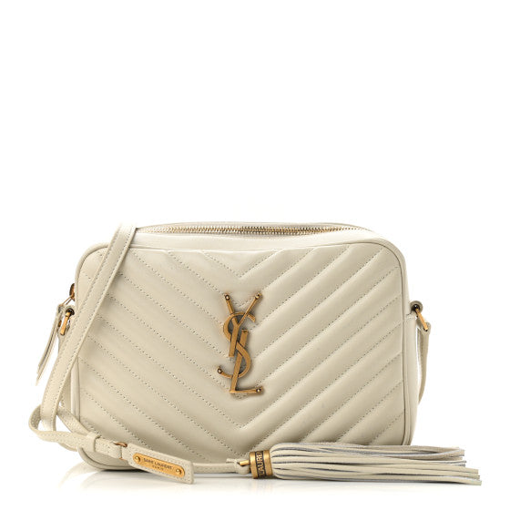 YSL Saint Laurent Lou Medium Shoulder Bag (Beige)