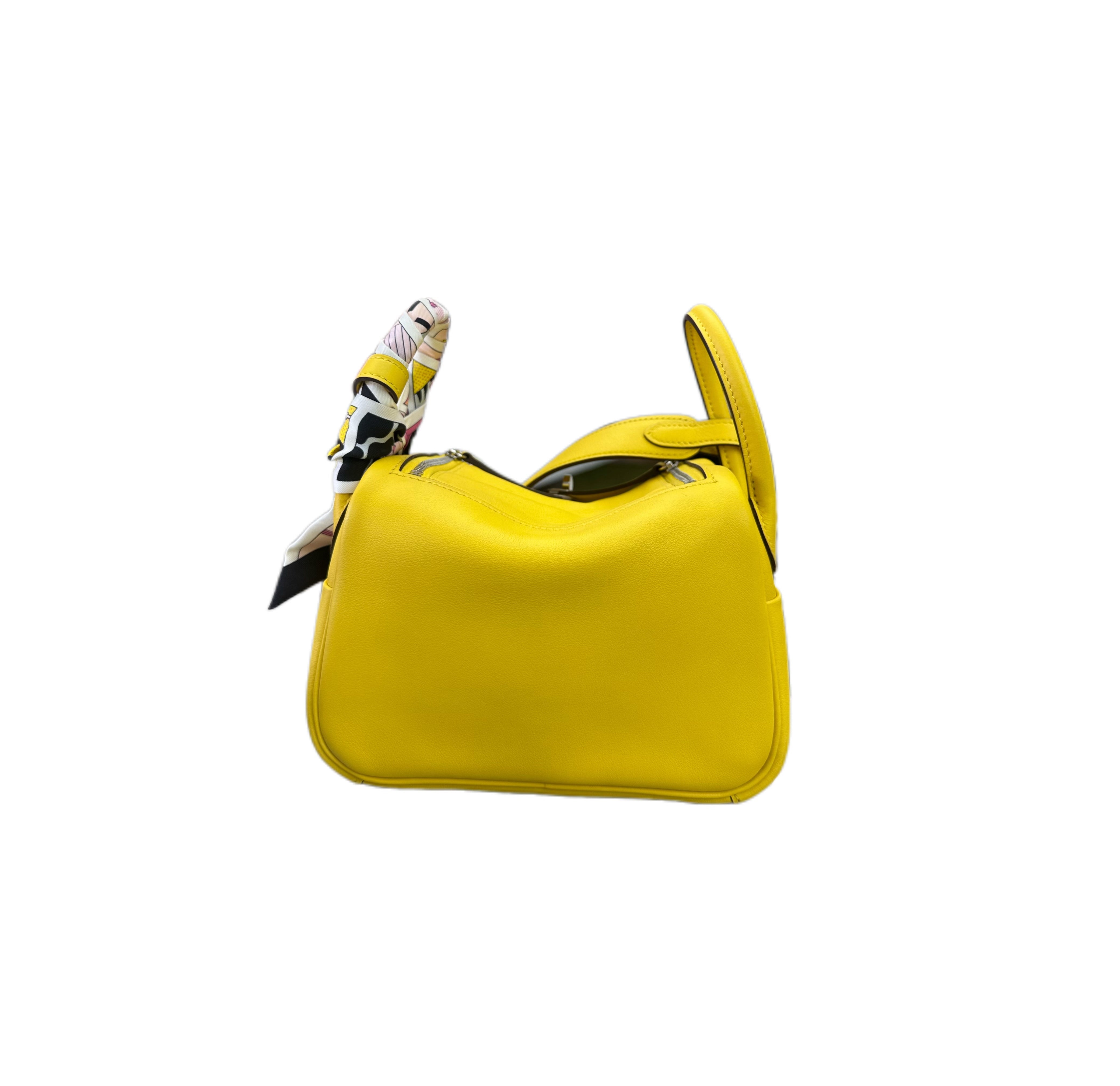 Hermès Mini Lindy Swift Leather SHW Jaune De Naples (Naples Yellow) U Stamp