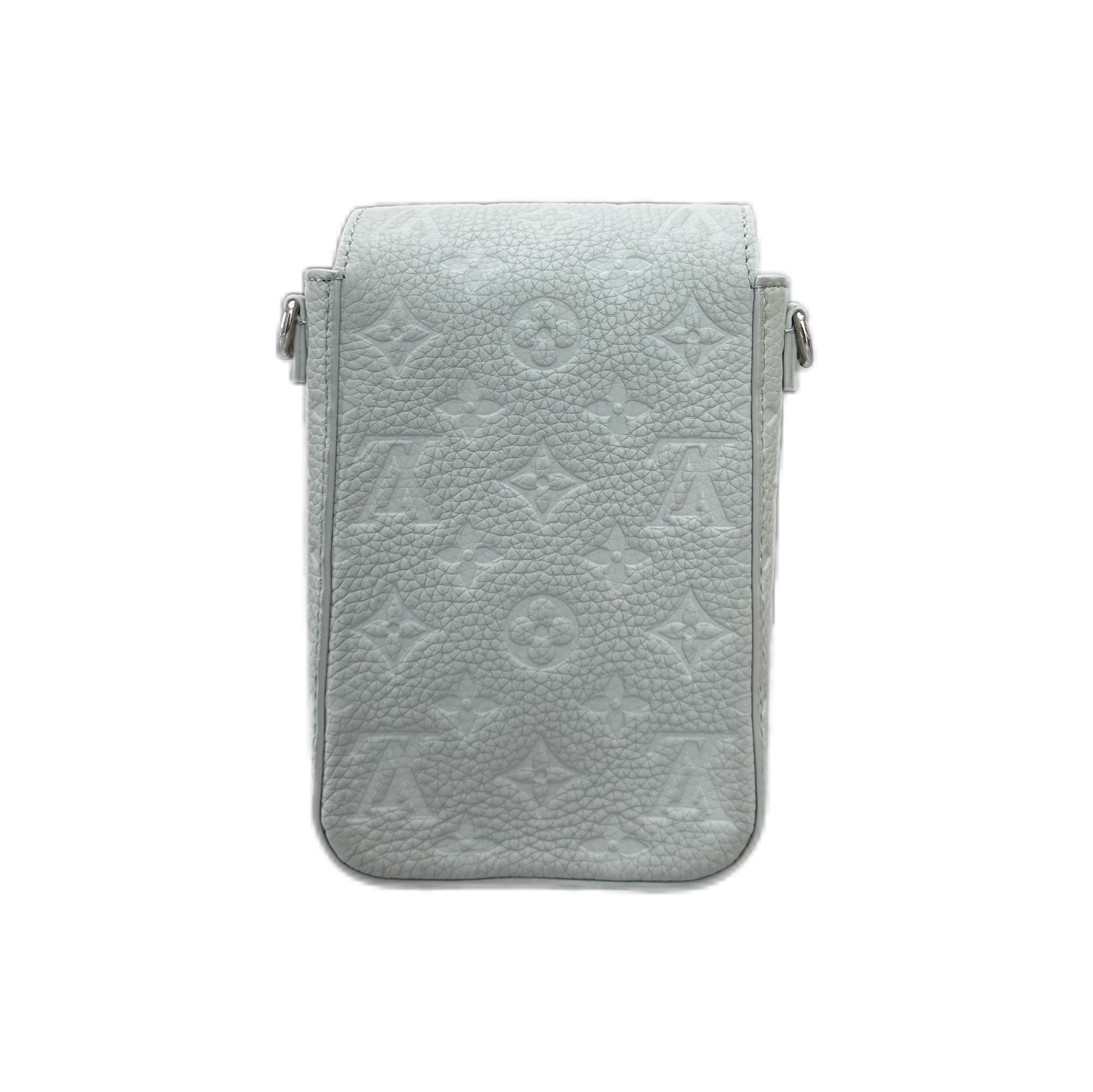 LOUIS VUITTON S-Lock Vertical Wearable Wallet SHW (Grey blue)