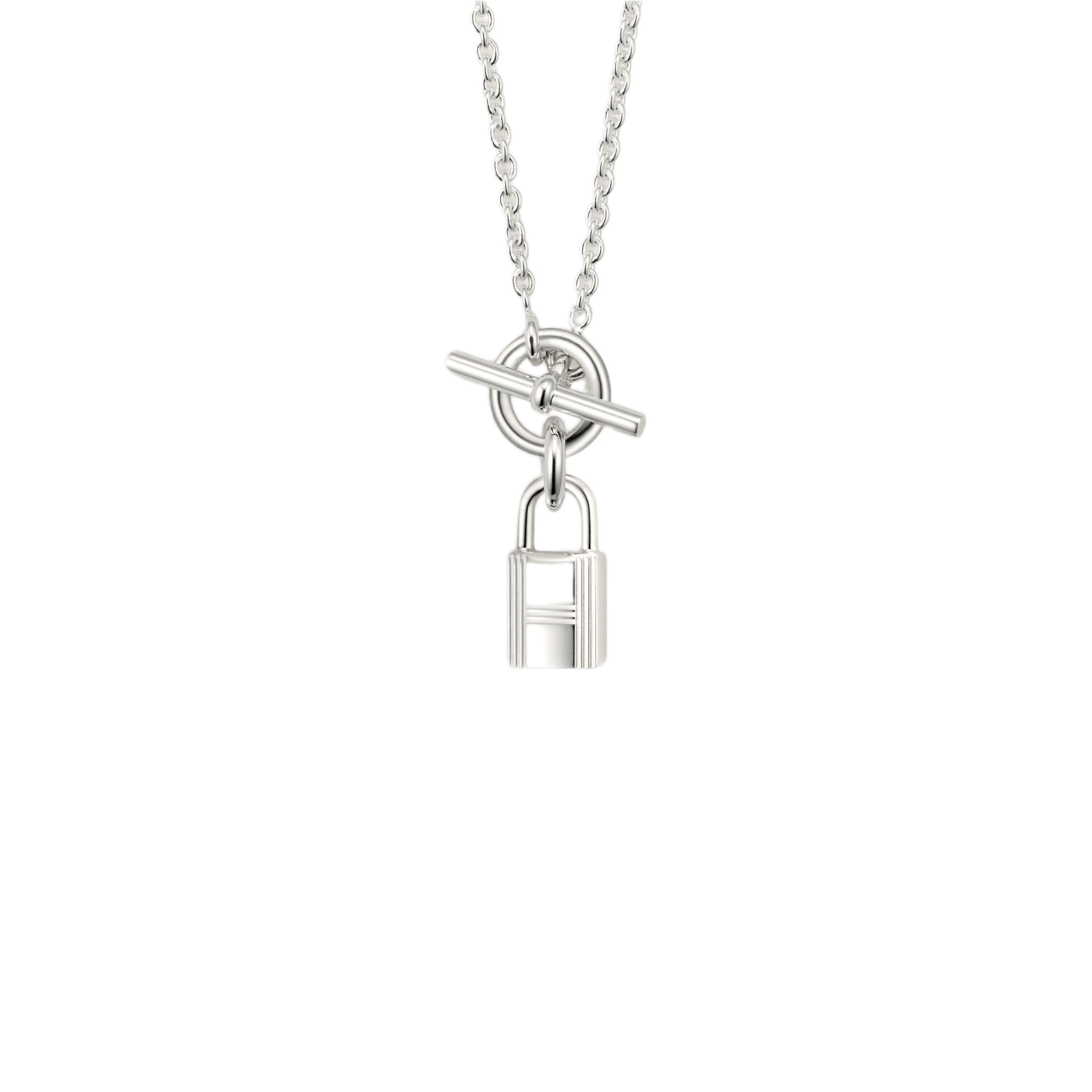 HERMÈS Kelly Cadenas Pendant (Silver)