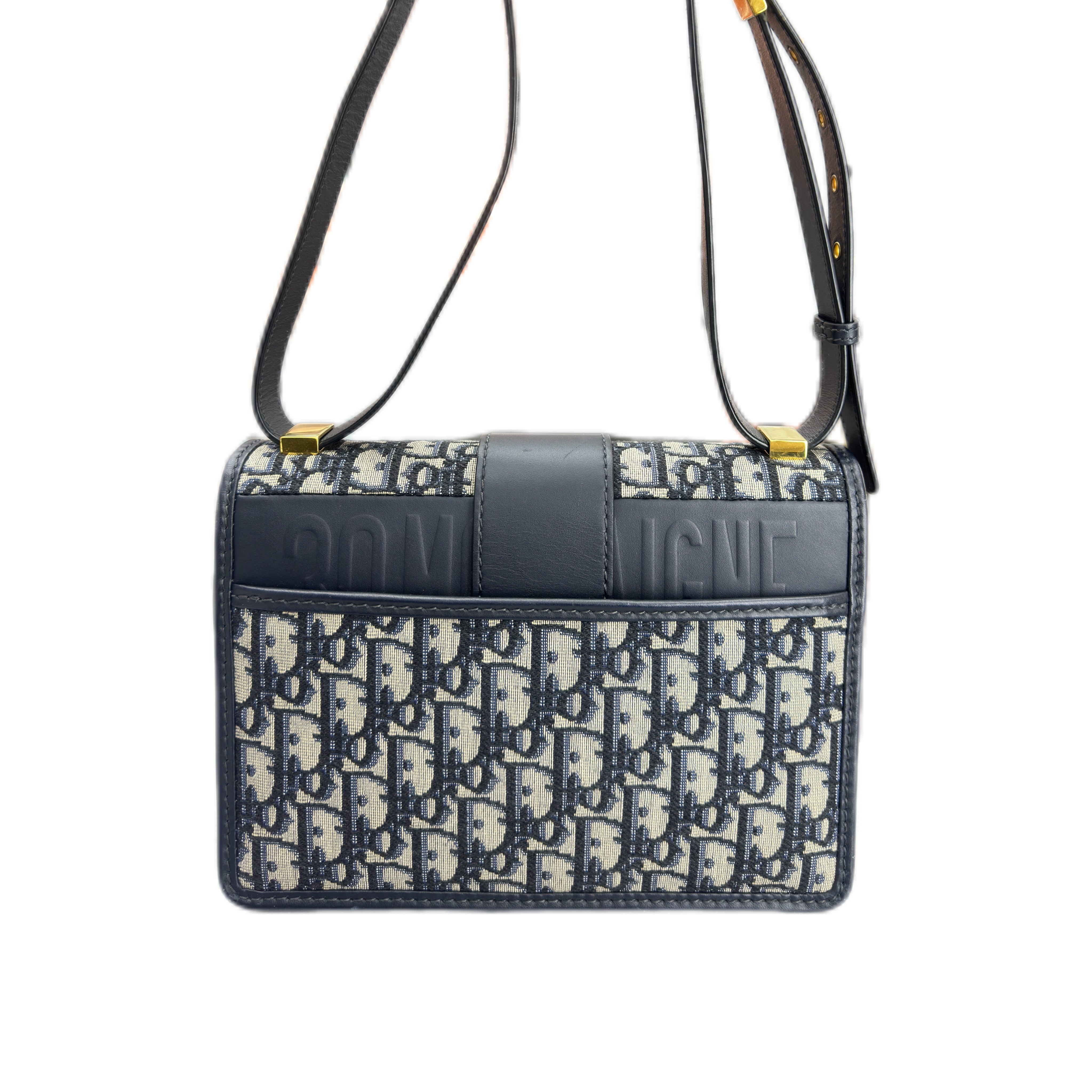 CHRISTIAN DIOR 30 MONTAIGNE BAG （BLUE DIOR OBLIQUE JACQUARD）