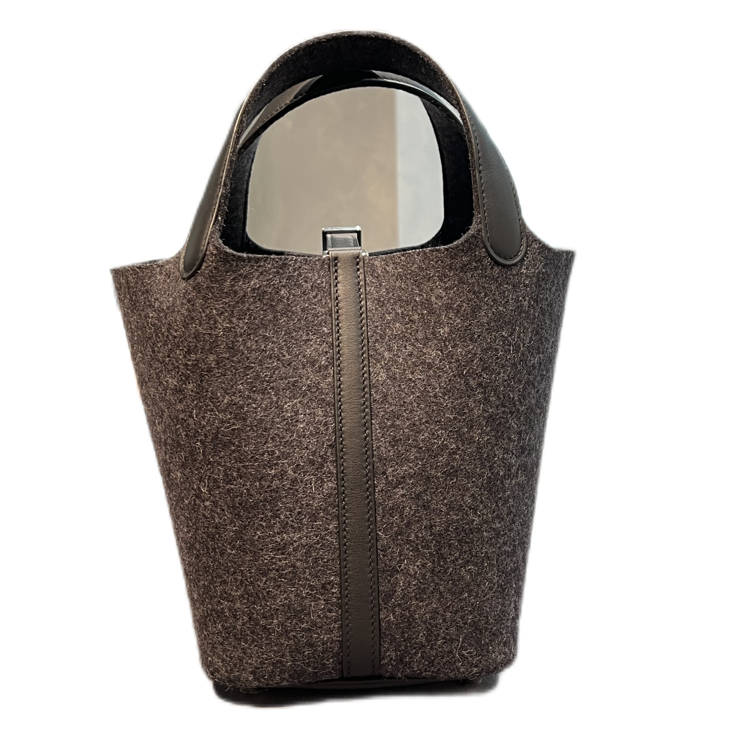Hermès Picotin Lock 18 Bag Graphite Noir Feutre Wool and Swift