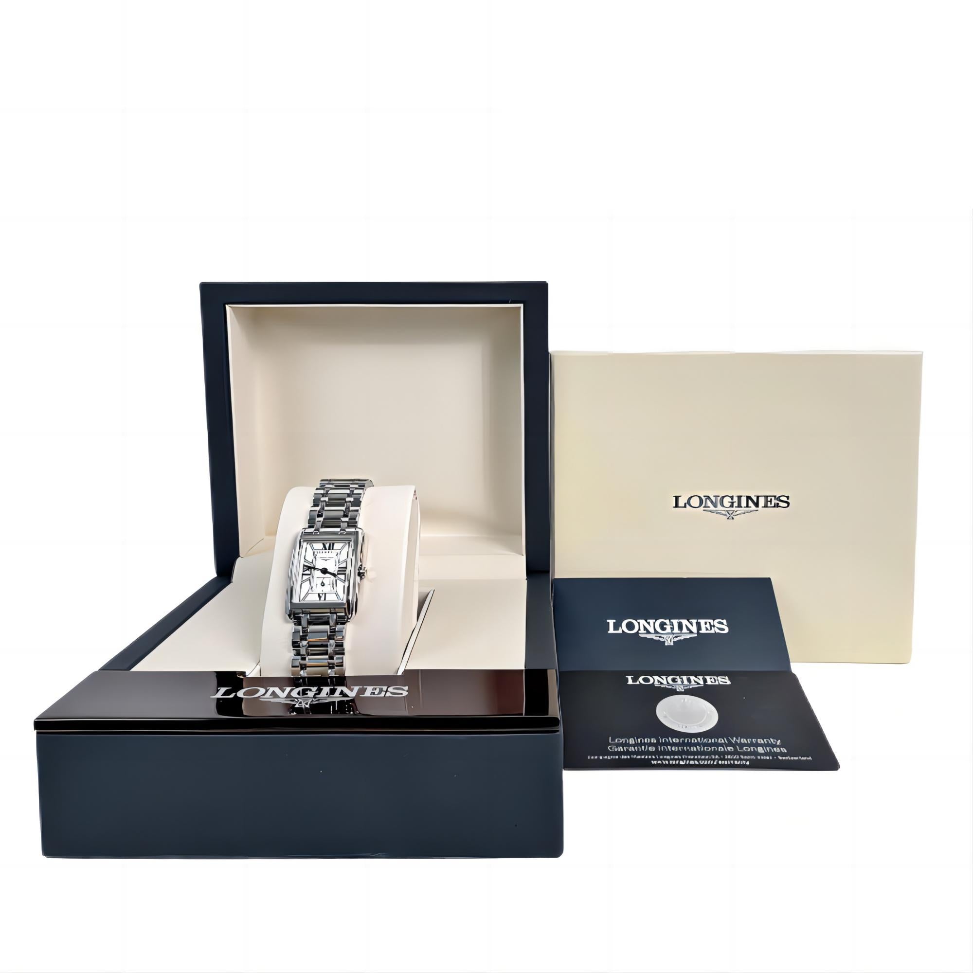 LONGINES L5.255.4.75.6 DOLCEVITA 20.80 X 32.00 mm White Dial, Stainless Steel Strap