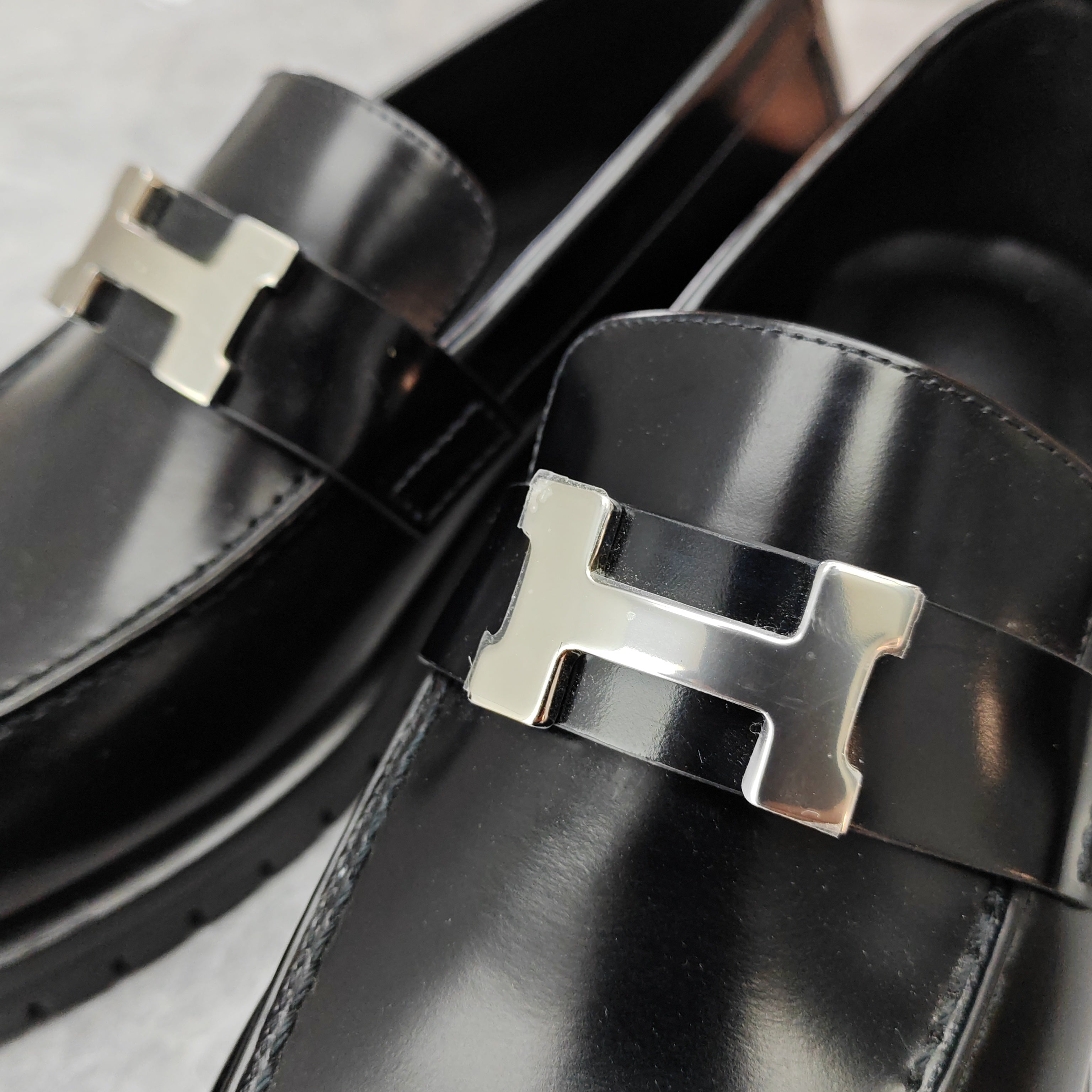 HERMÈS Faubourg loafer Noir 37.5