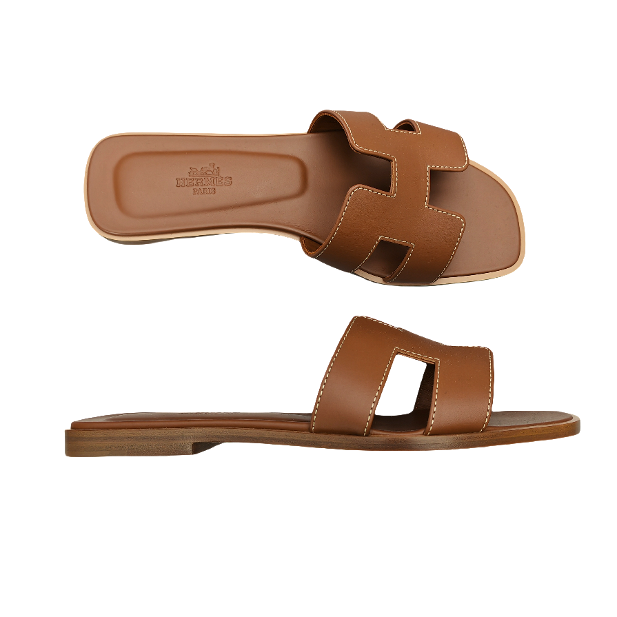 HERMÈS ORAN SANDAL Gold 37