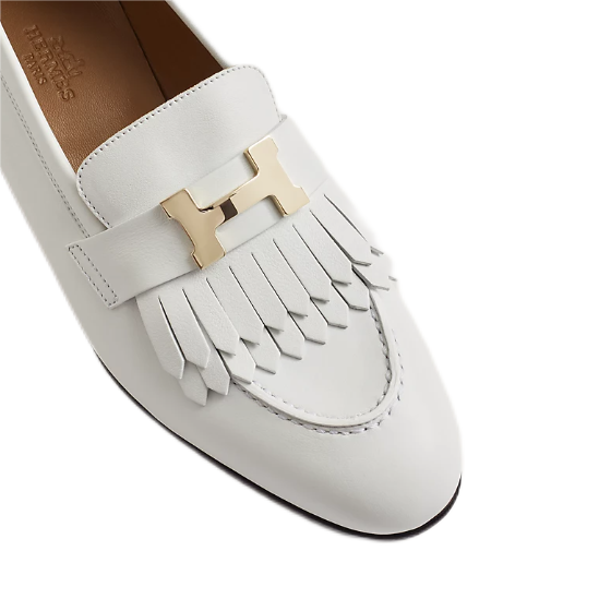 HERMÈS Royal loafer Blanc (White) 37.5