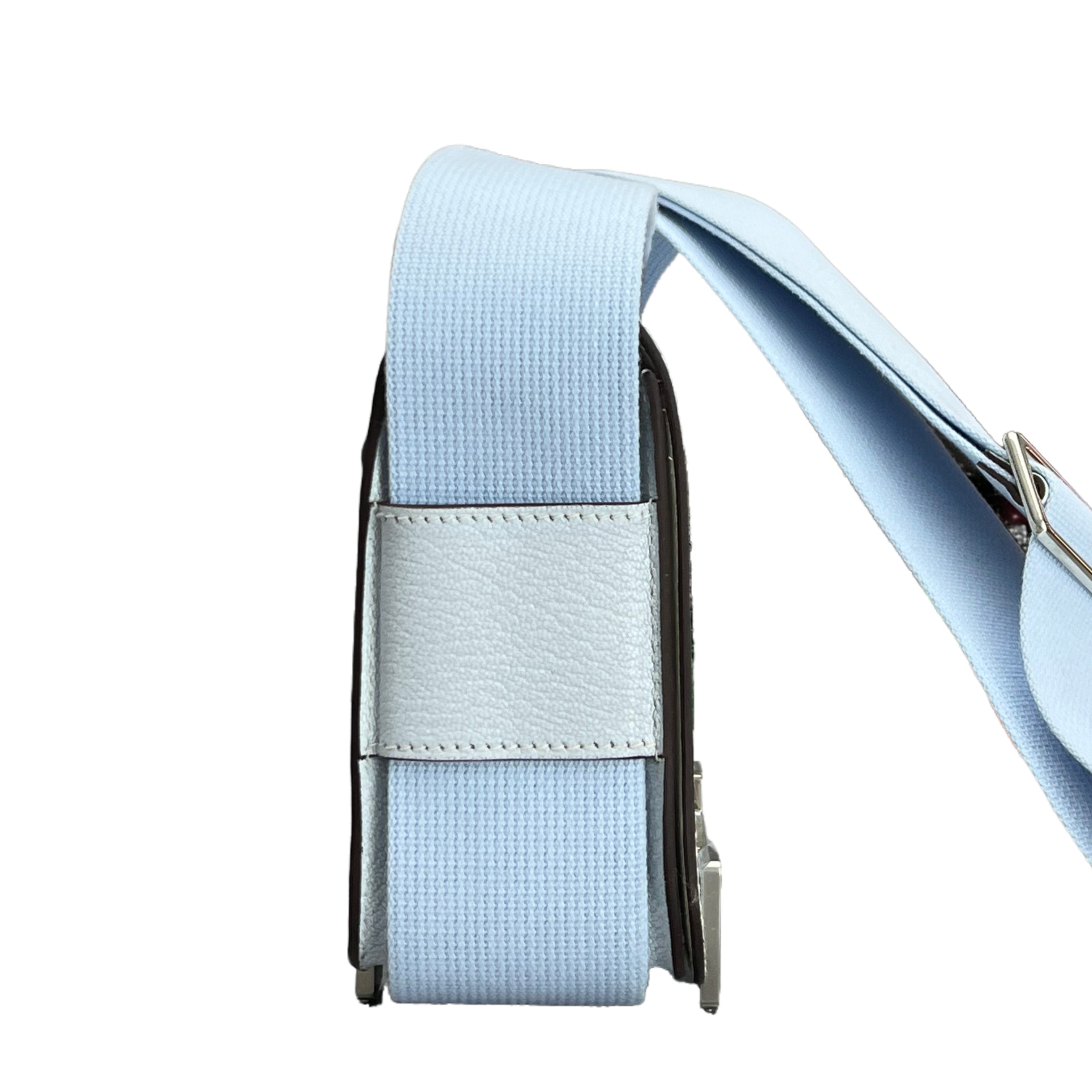 Hermès Geta Bag Bleu Brume (Light Blue) B Stamp