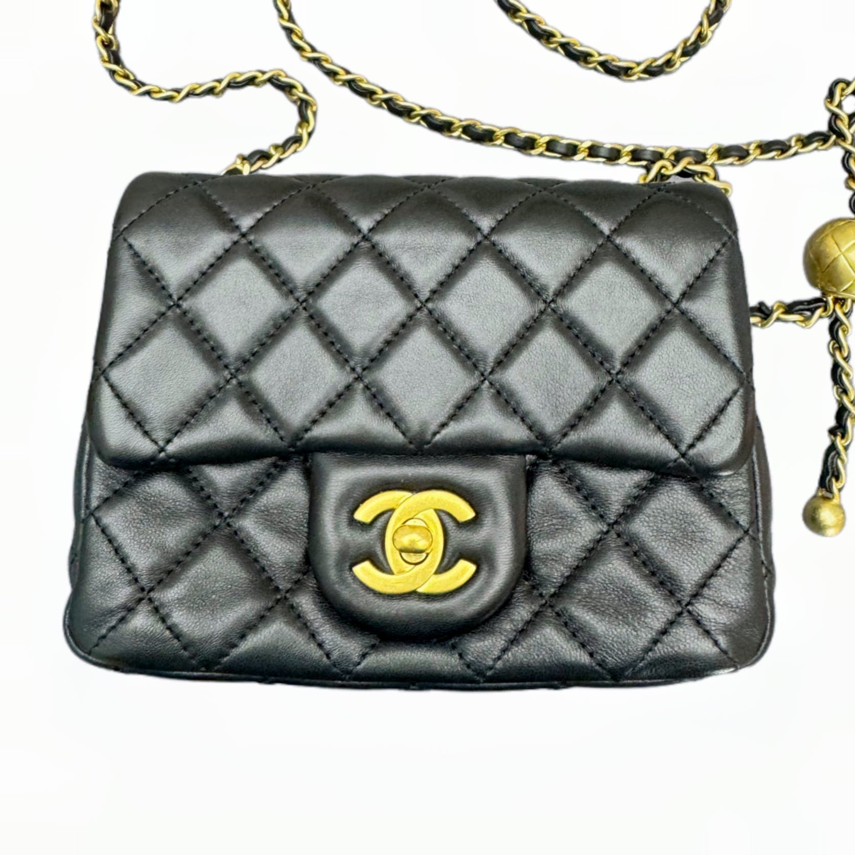 Chanel pearl crush flap bag