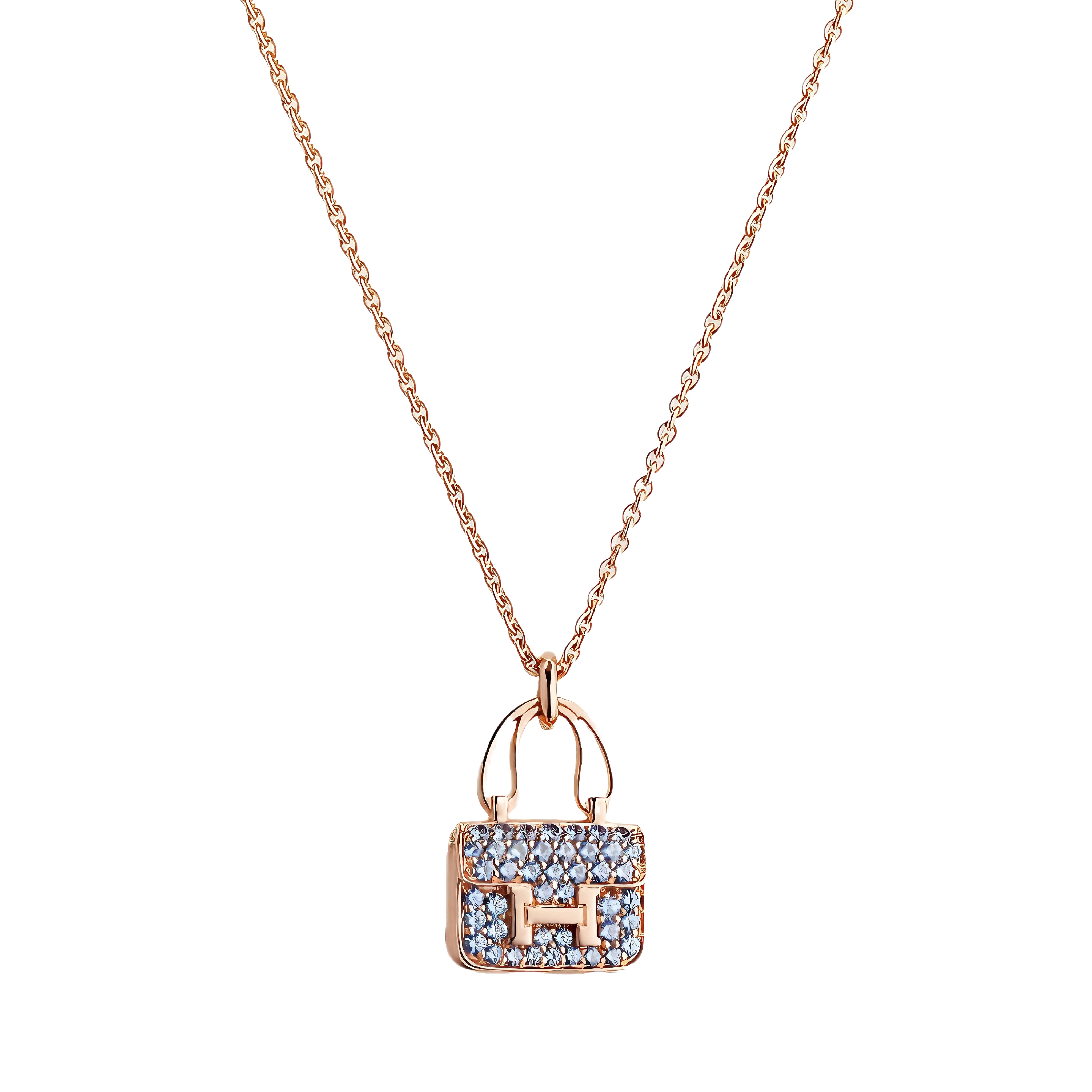 HERMÈS Amulettes Constance pendant (Rose Gold)