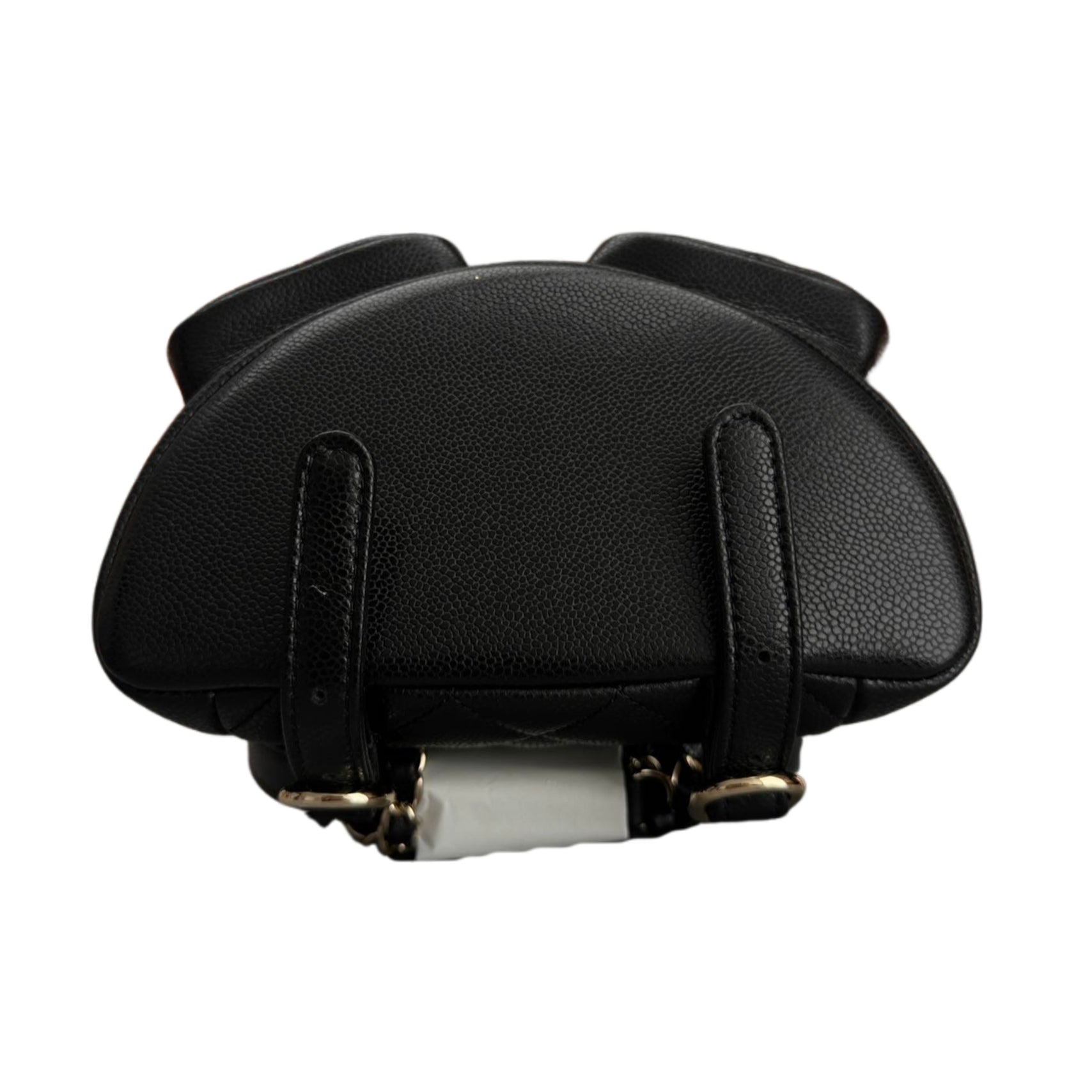 CHANEL 24A MINI DUMA Backpack in Calfskin Black LGHW (Microchip)