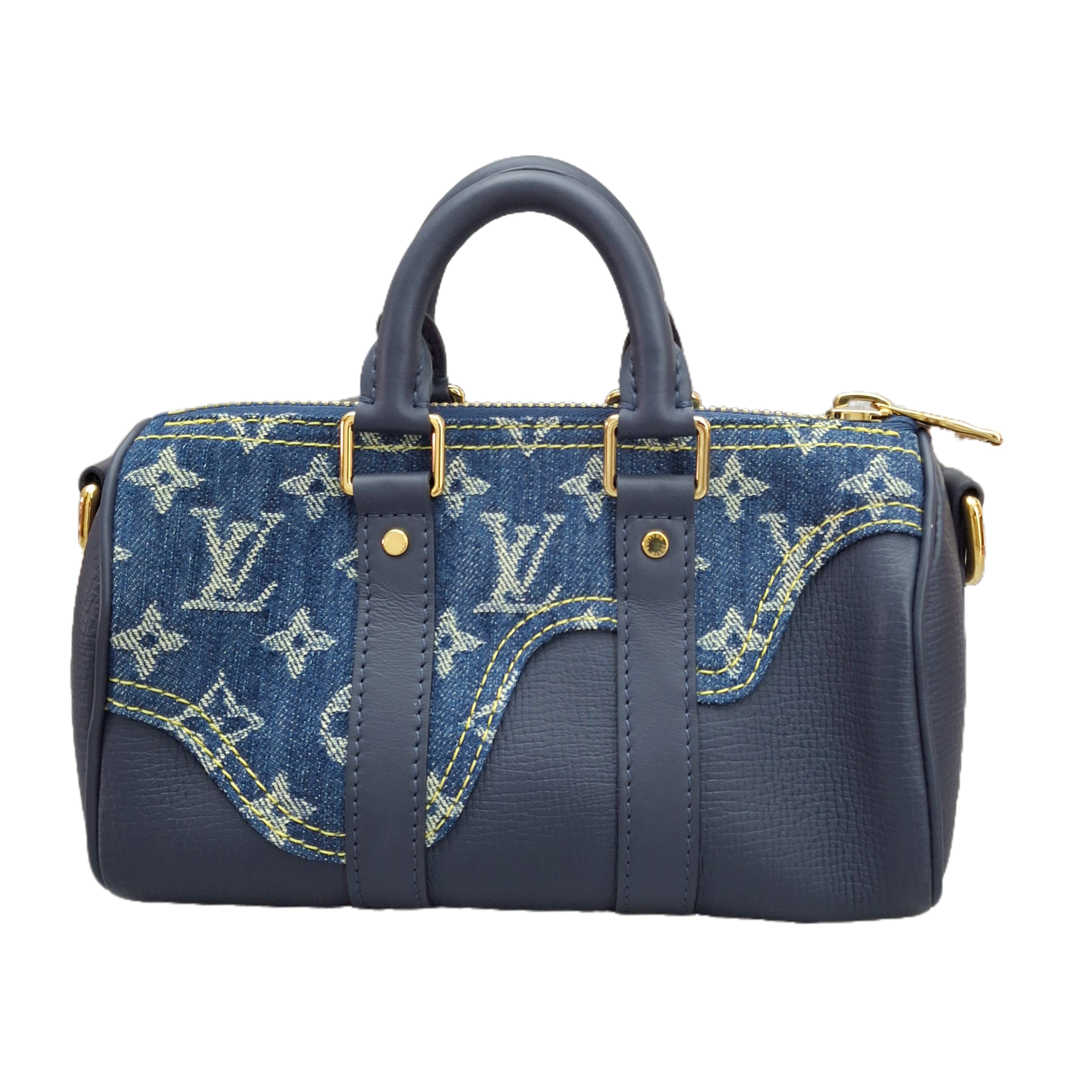 LOUIS VUITTON X NIGO Keepall Bandoulière 25 (Denim Blue)