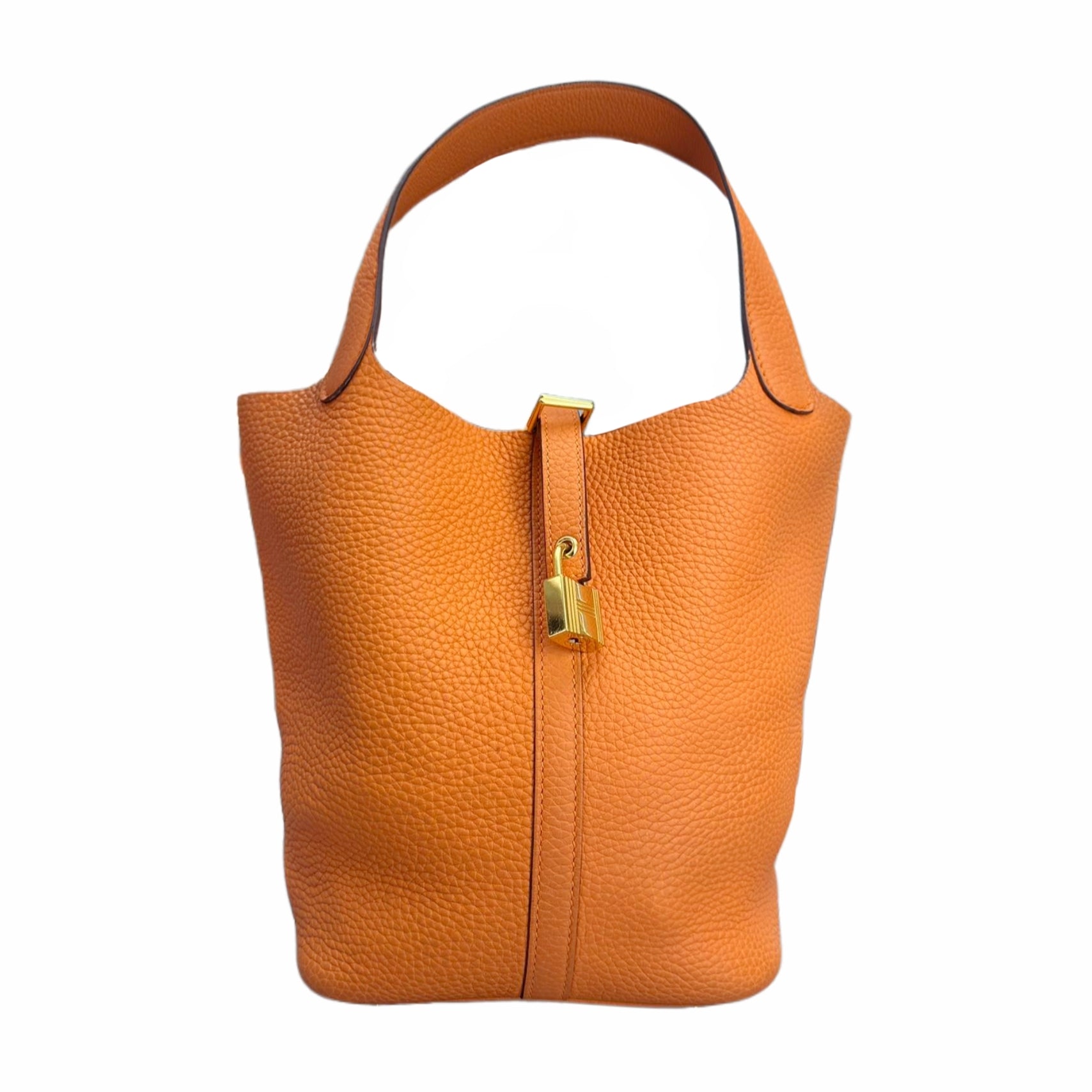 Hermès Picotin Lock 22 Bag GHW（Orange） U stamp