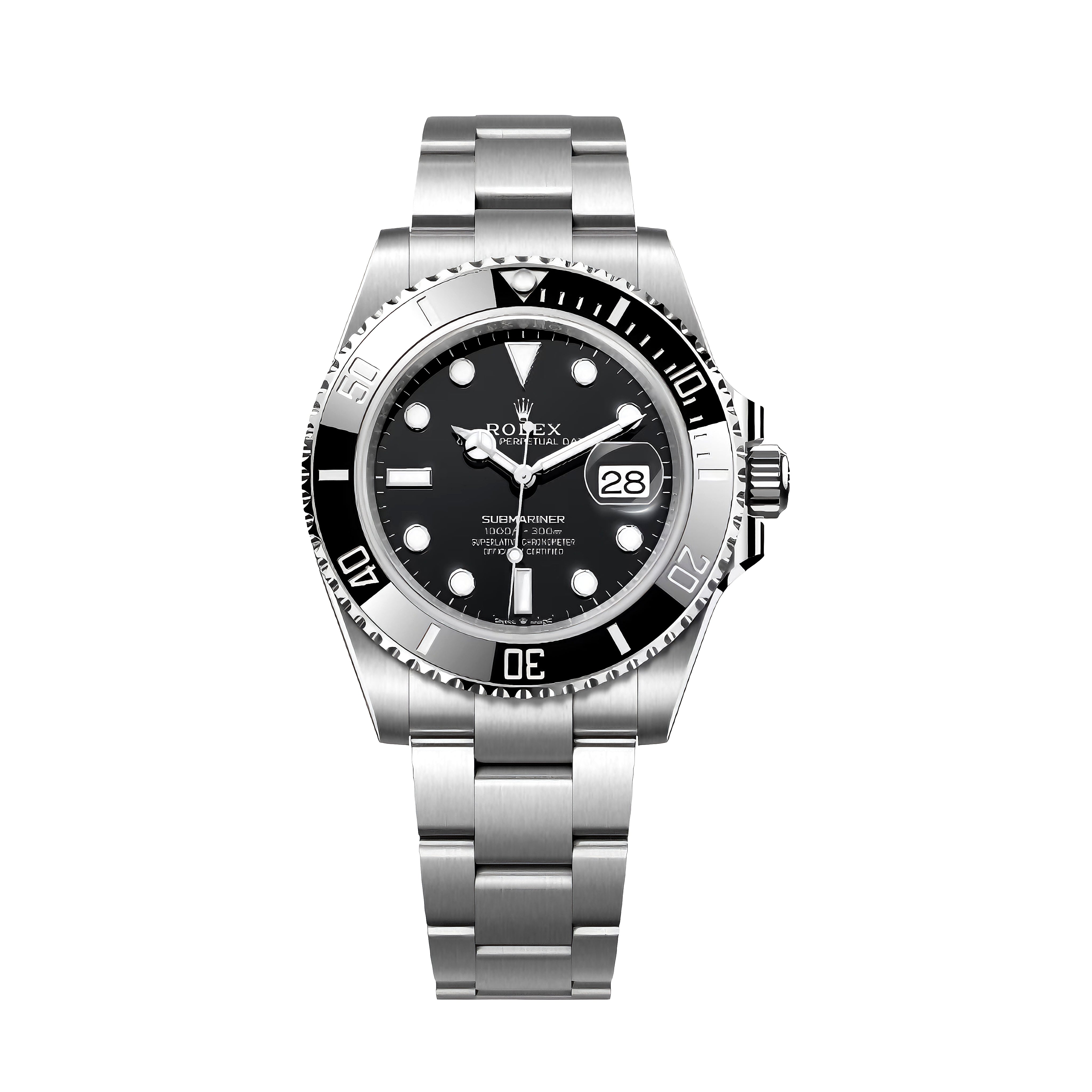 Rolex 126610 Submariner Date 41 with Oystersteel, Black ceramic and black dial, Oyster Bracelet