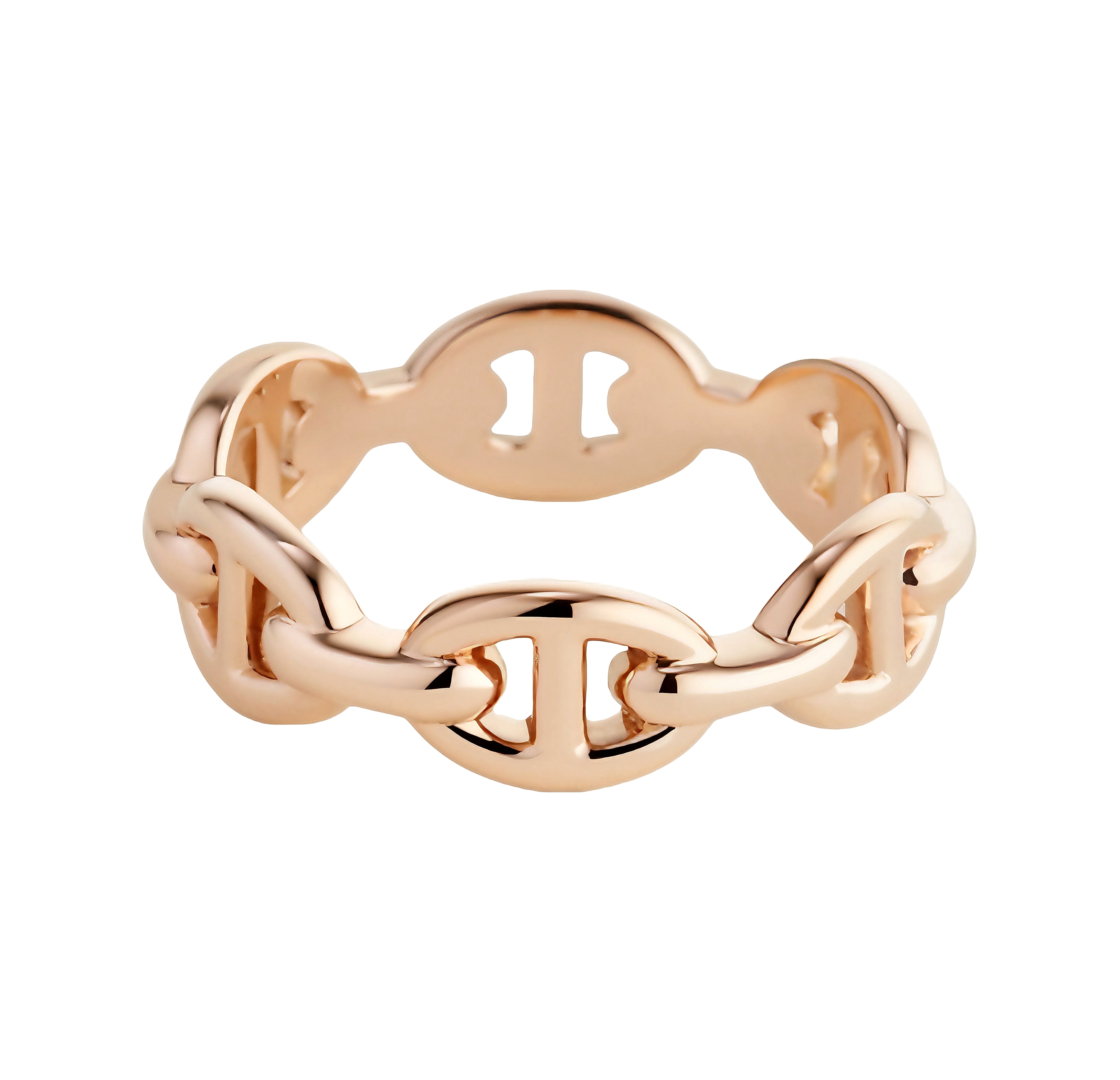 HERMÈS Chaine d'ancre Enchainee ring (Rose Gold) Small model