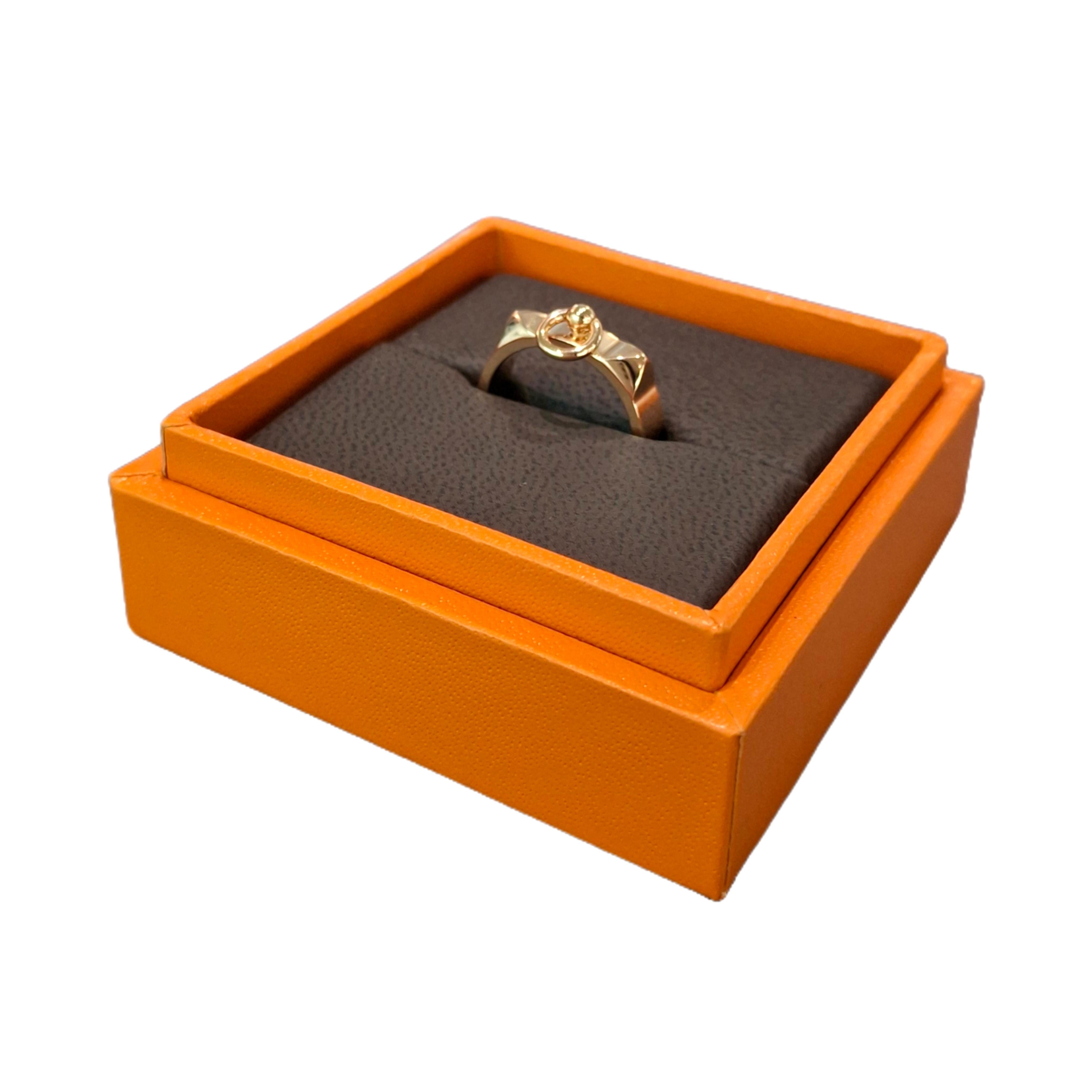 HERMÈS Collier de chien ring (Rose Gold) small model