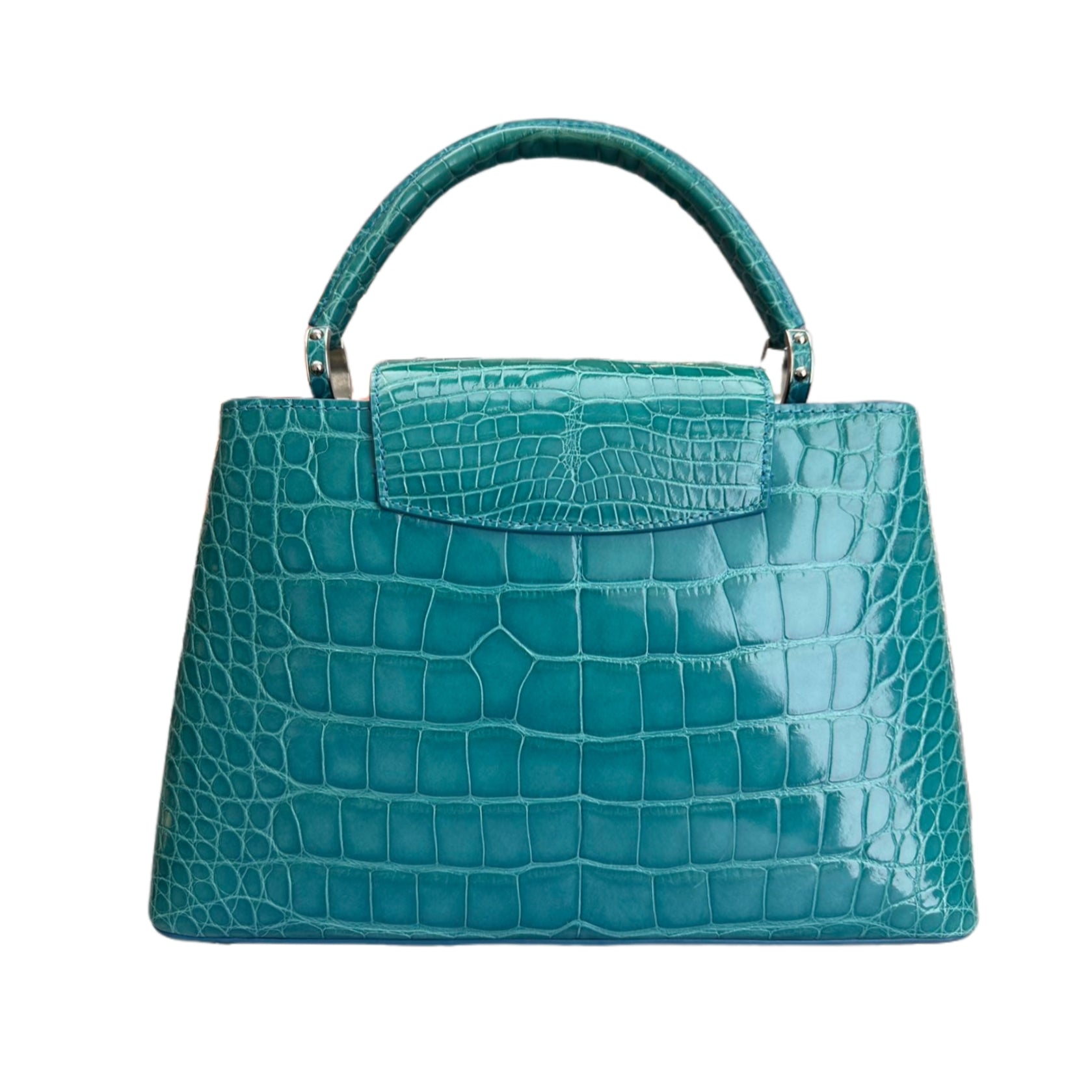 LOUIS VUITTON Capucines BB in Exotic Leather Emeraude (Empire Green)