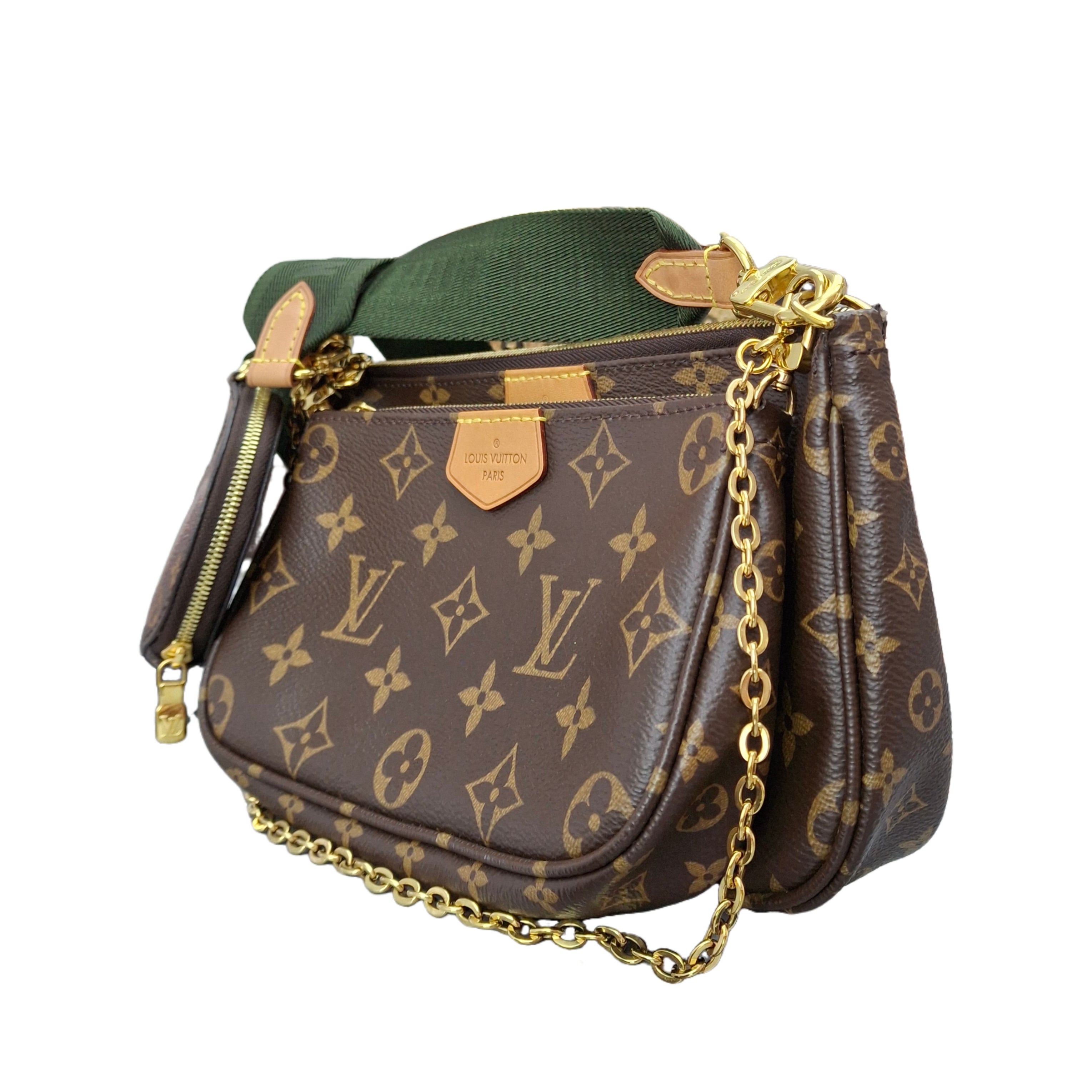 LOUIS VUITTON Multi Pochette Accessories With Khaki Strap