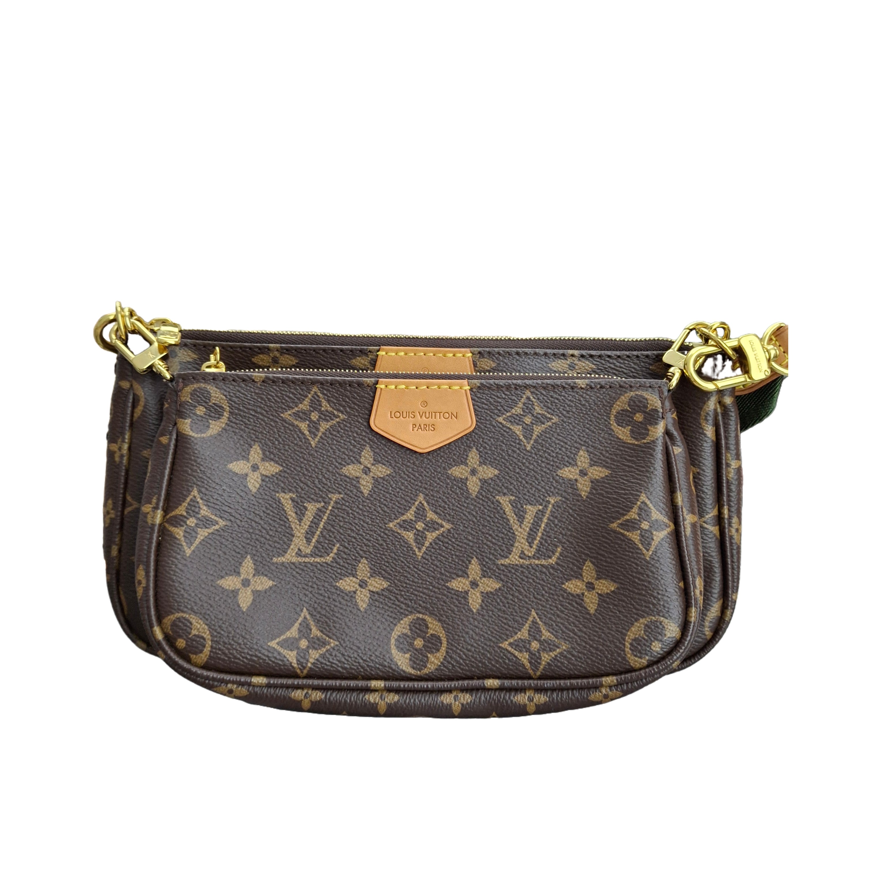 LOUIS VUITTON Multi Pochette Accessories With Khaki Strap