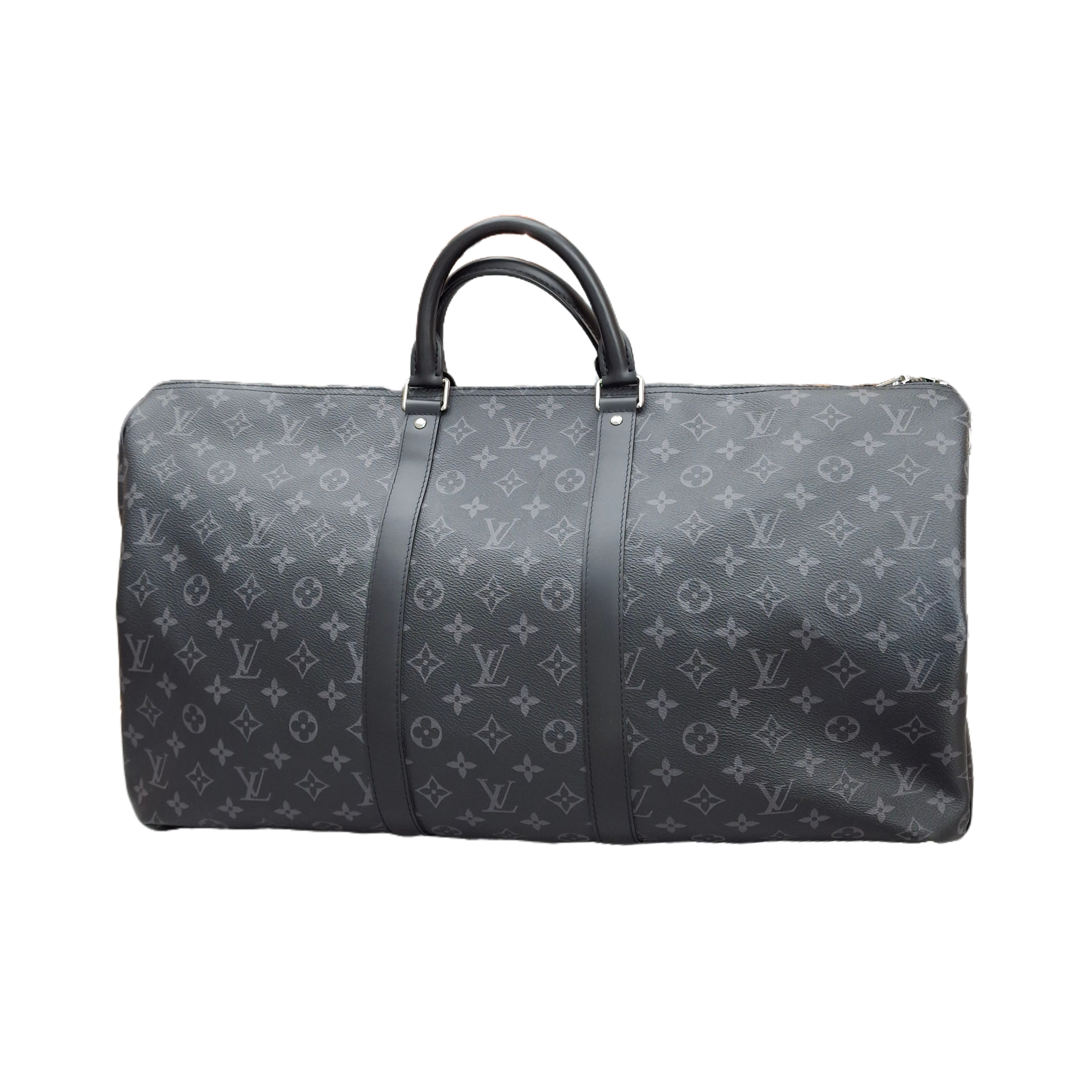 LOUIS VUITTON Keepall Bandoulière 55 (Monogram Eclipse)