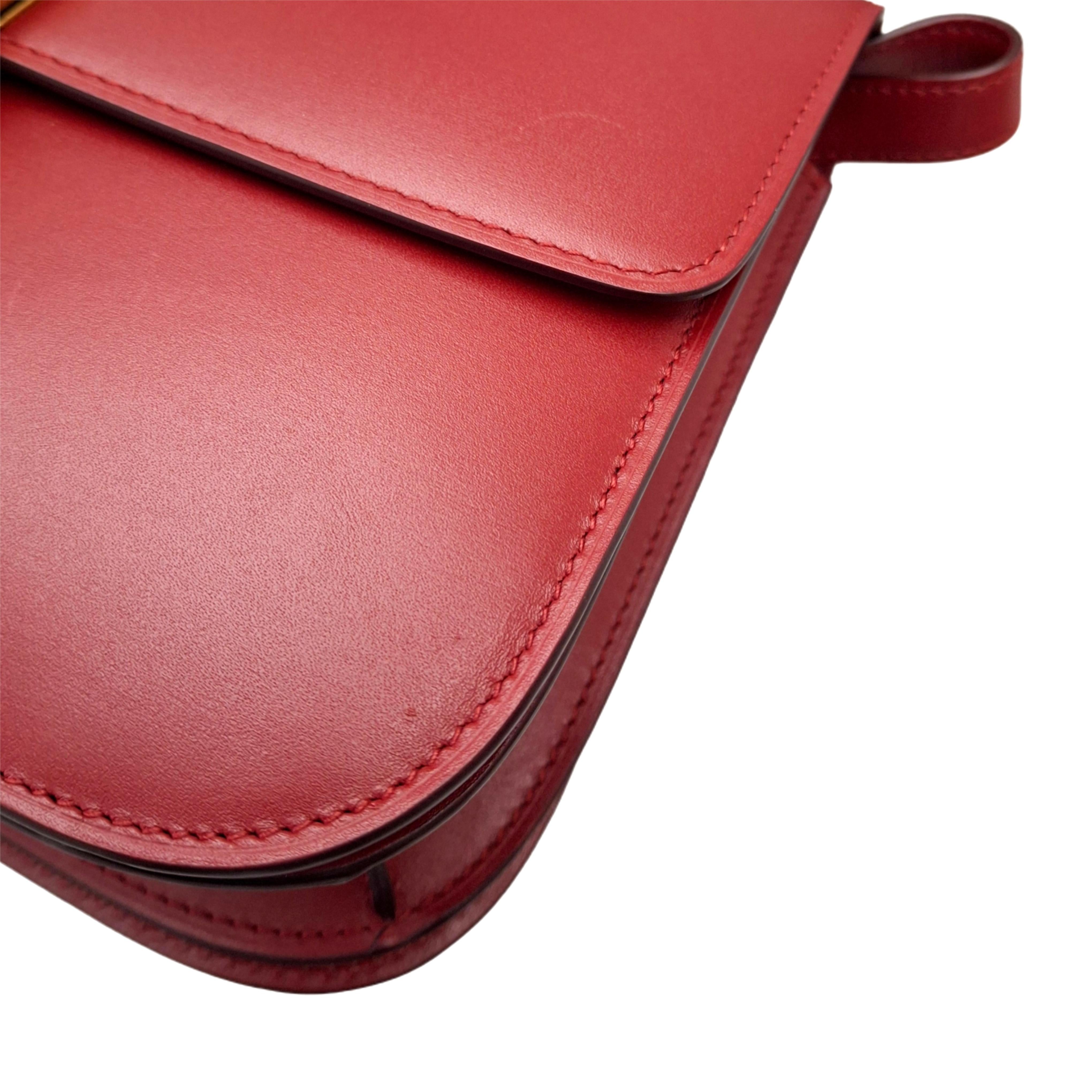 CELINE Medium Classic Calfskin Box (Red)