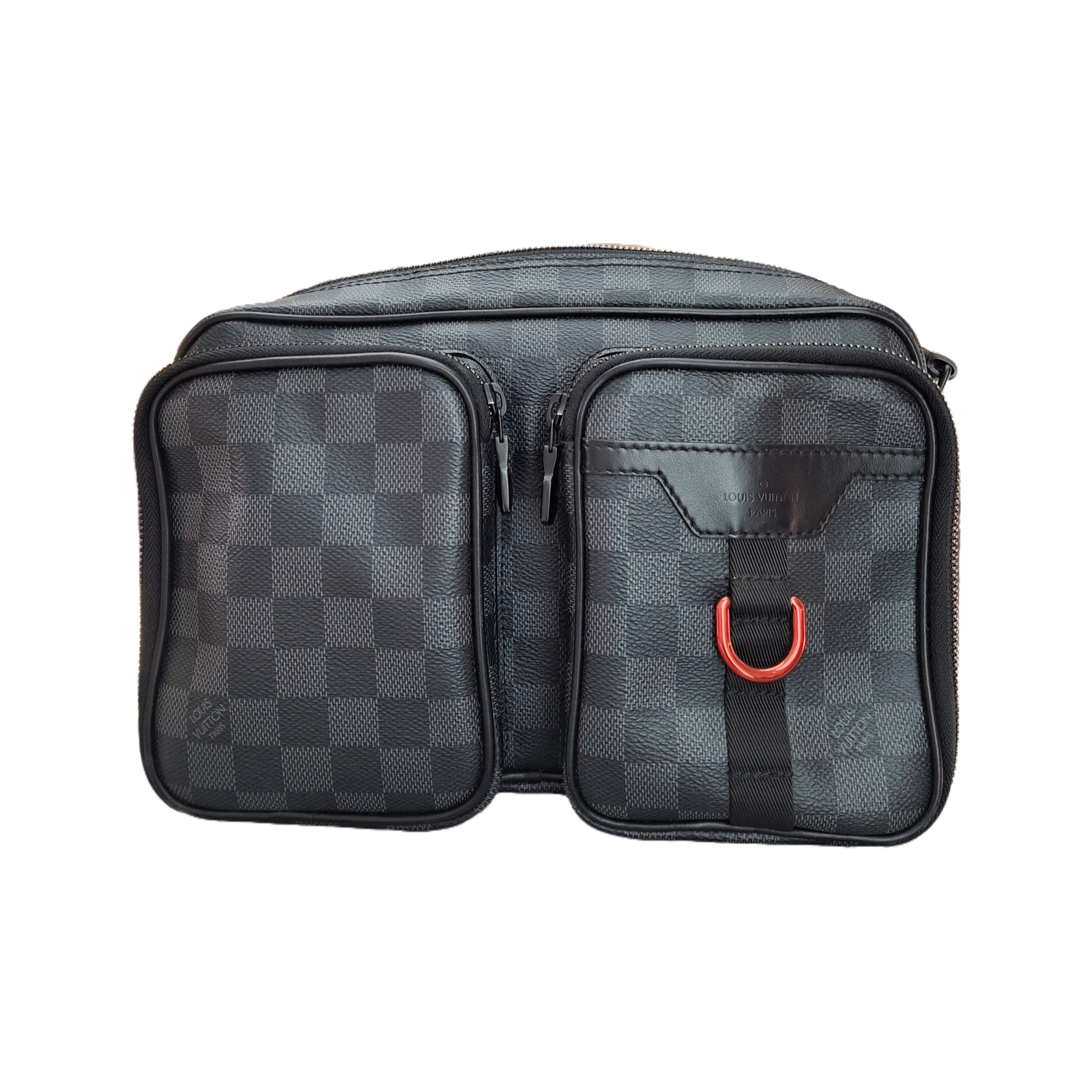 LOUIS VUITTON Utility Business Bag Damier Graphite