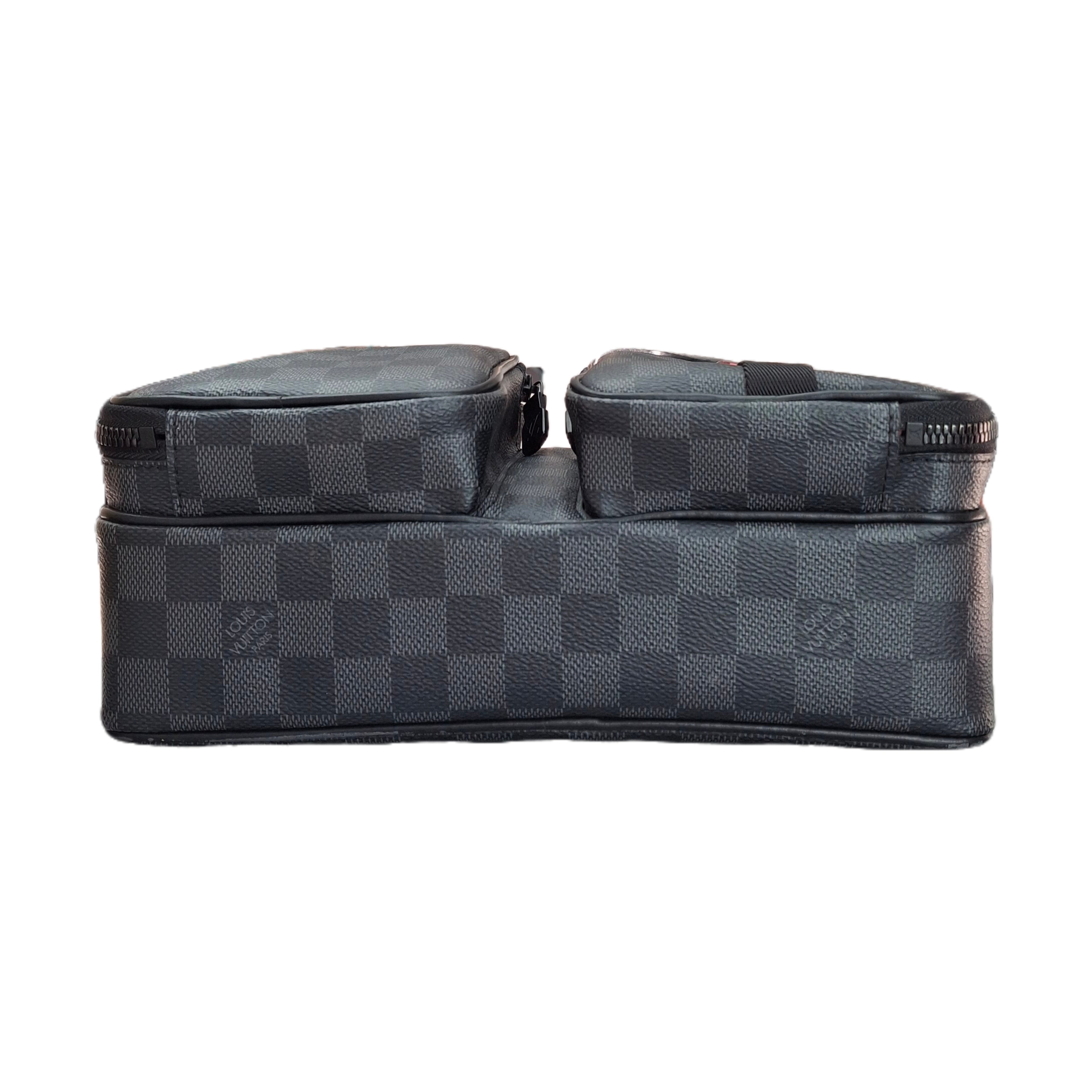 LOUIS VUITTON Utility Business Bag Damier Graphite