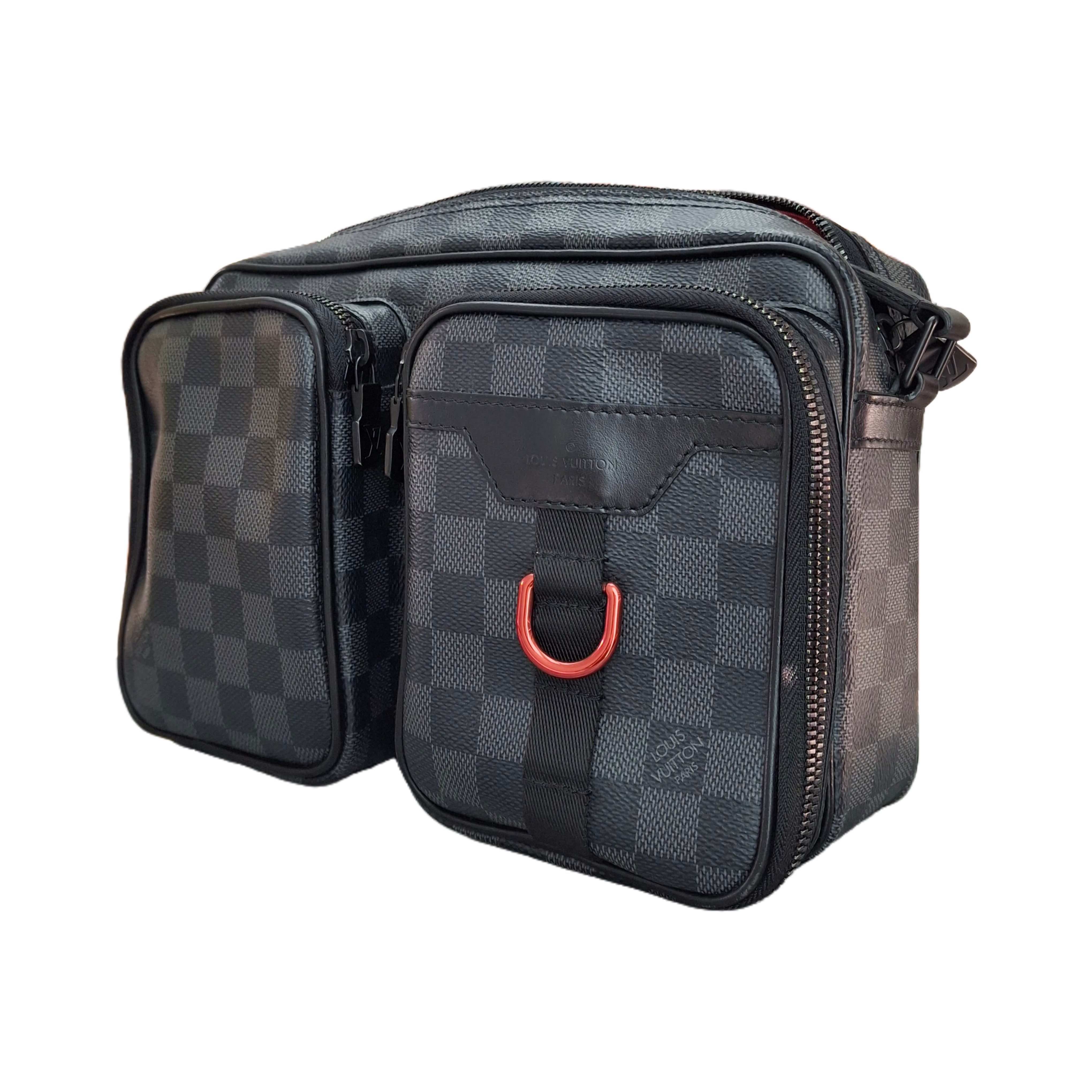 LOUIS VUITTON Utility Business Bag Damier Graphite