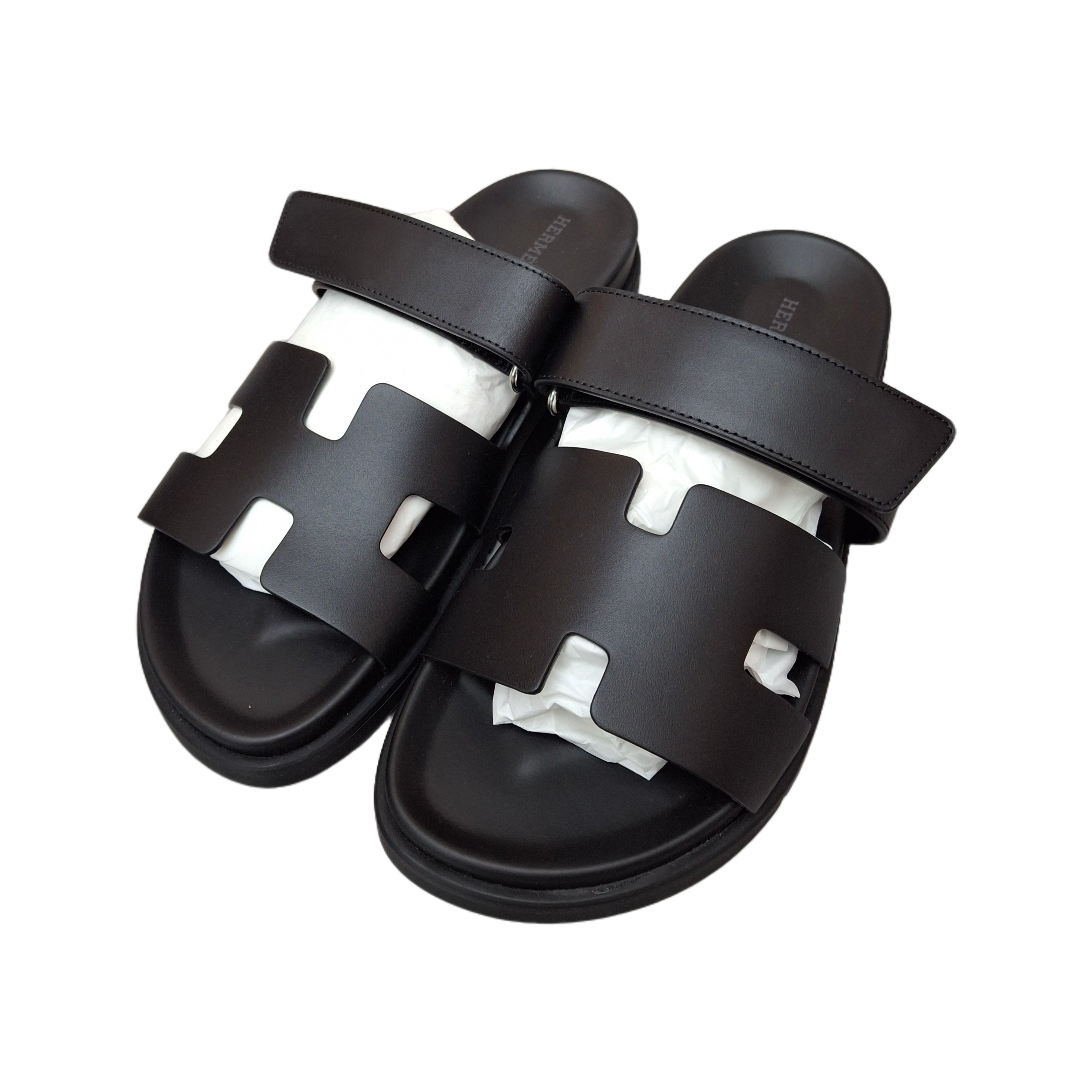 HERMÈS Chypre sandal (Black) 39