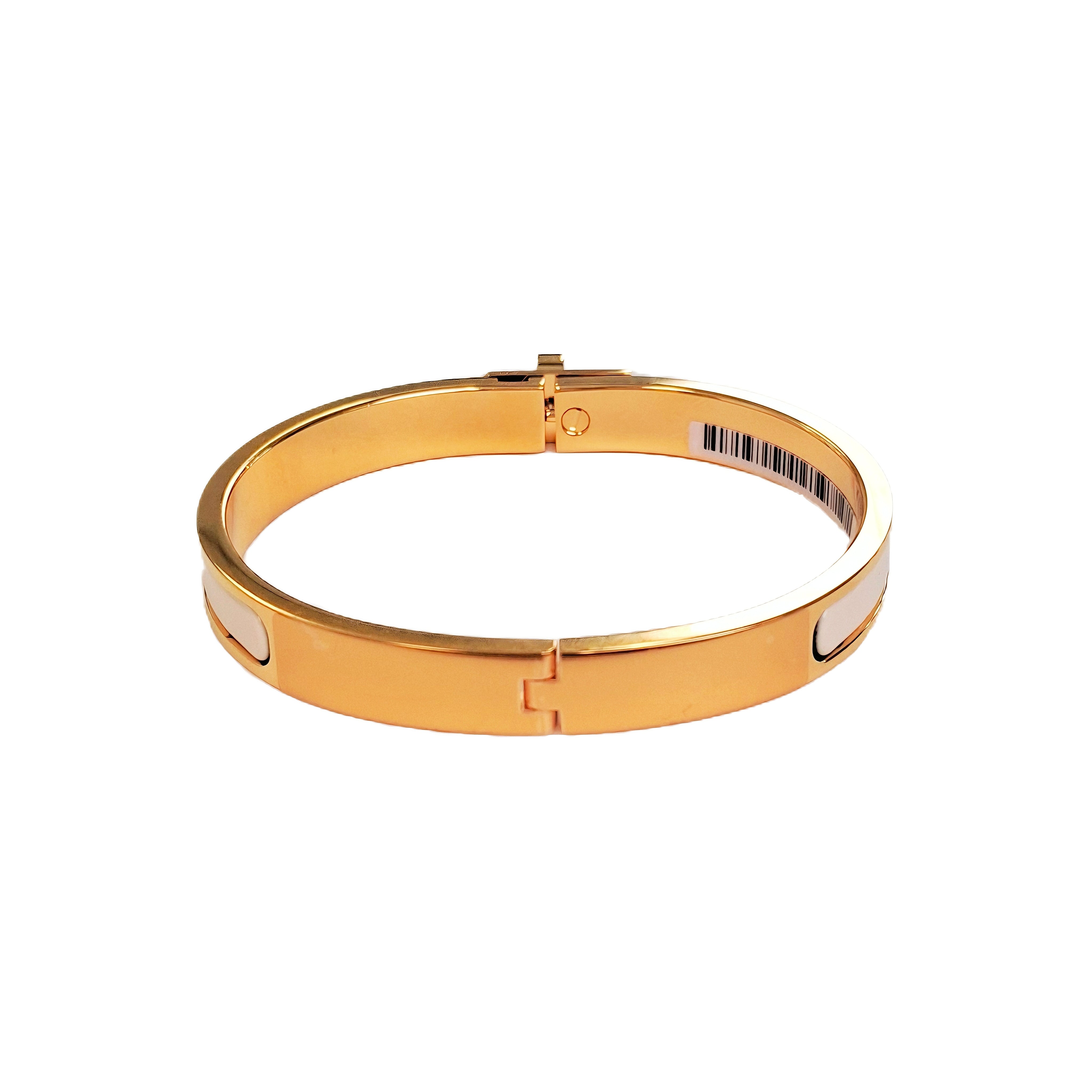 HERMÈS Mini Clic Kelly bracelet (Cream White)