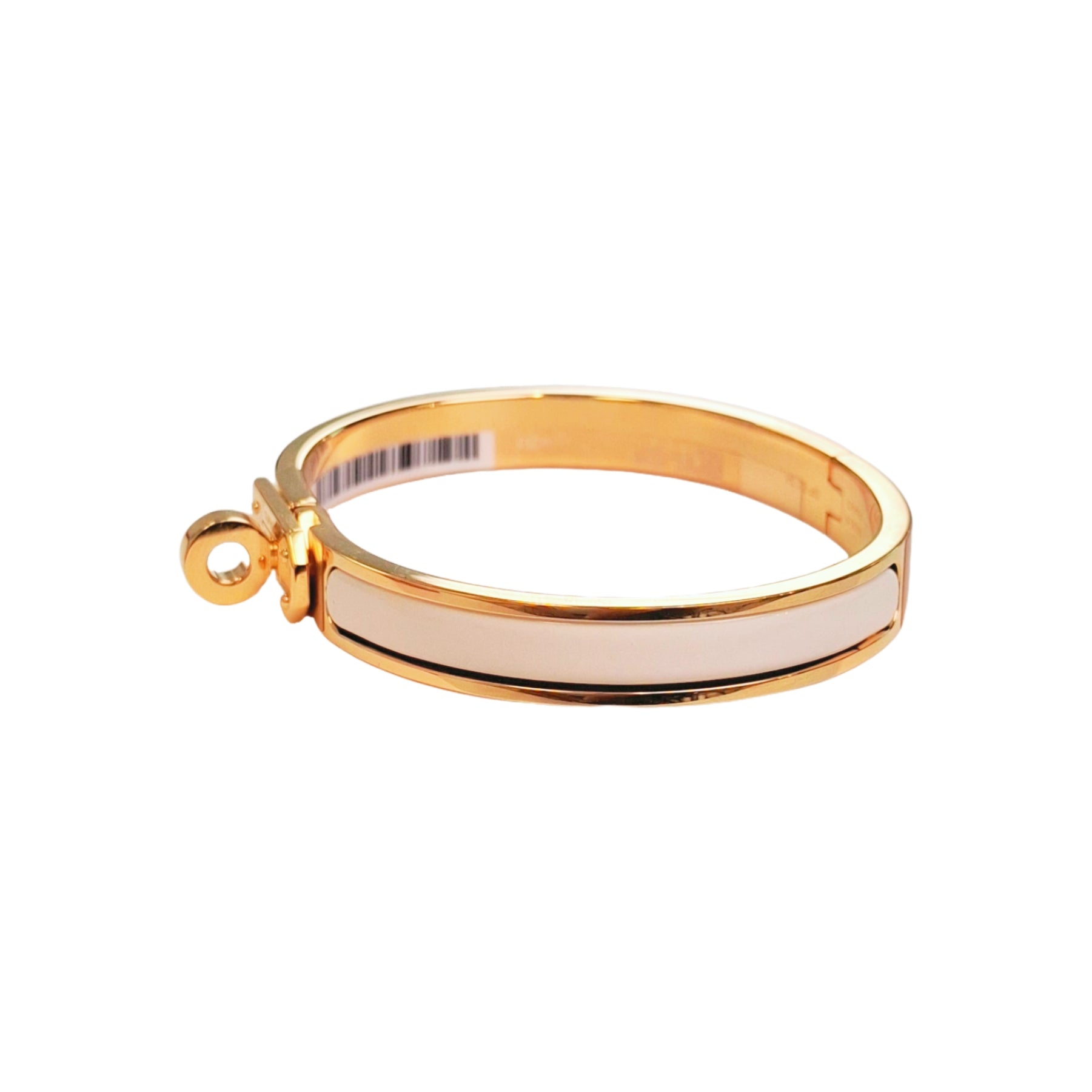 HERMÈS Mini Clic Kelly bracelet (Cream White)