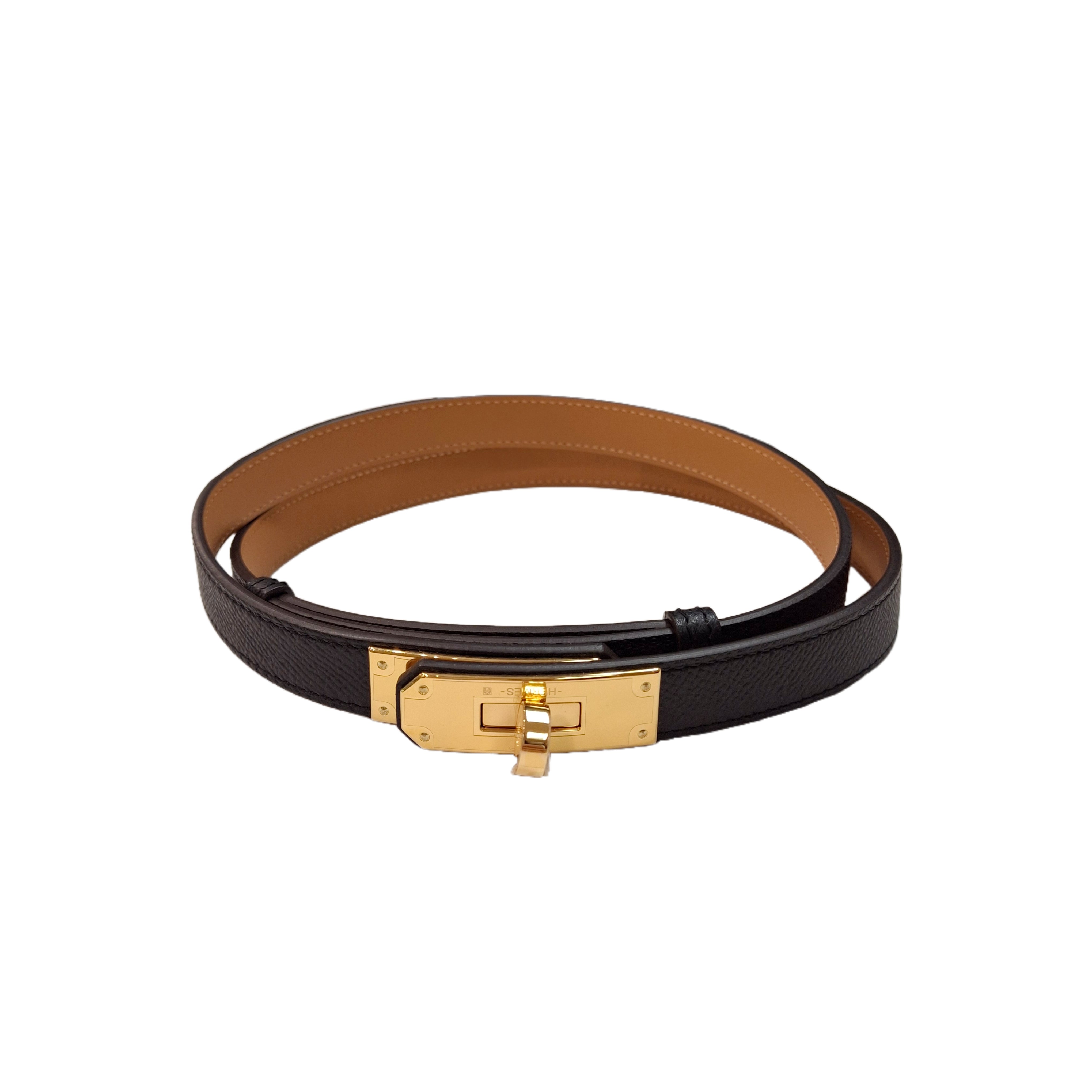 HERMÈS Kelly 18 belt Noir (Black)