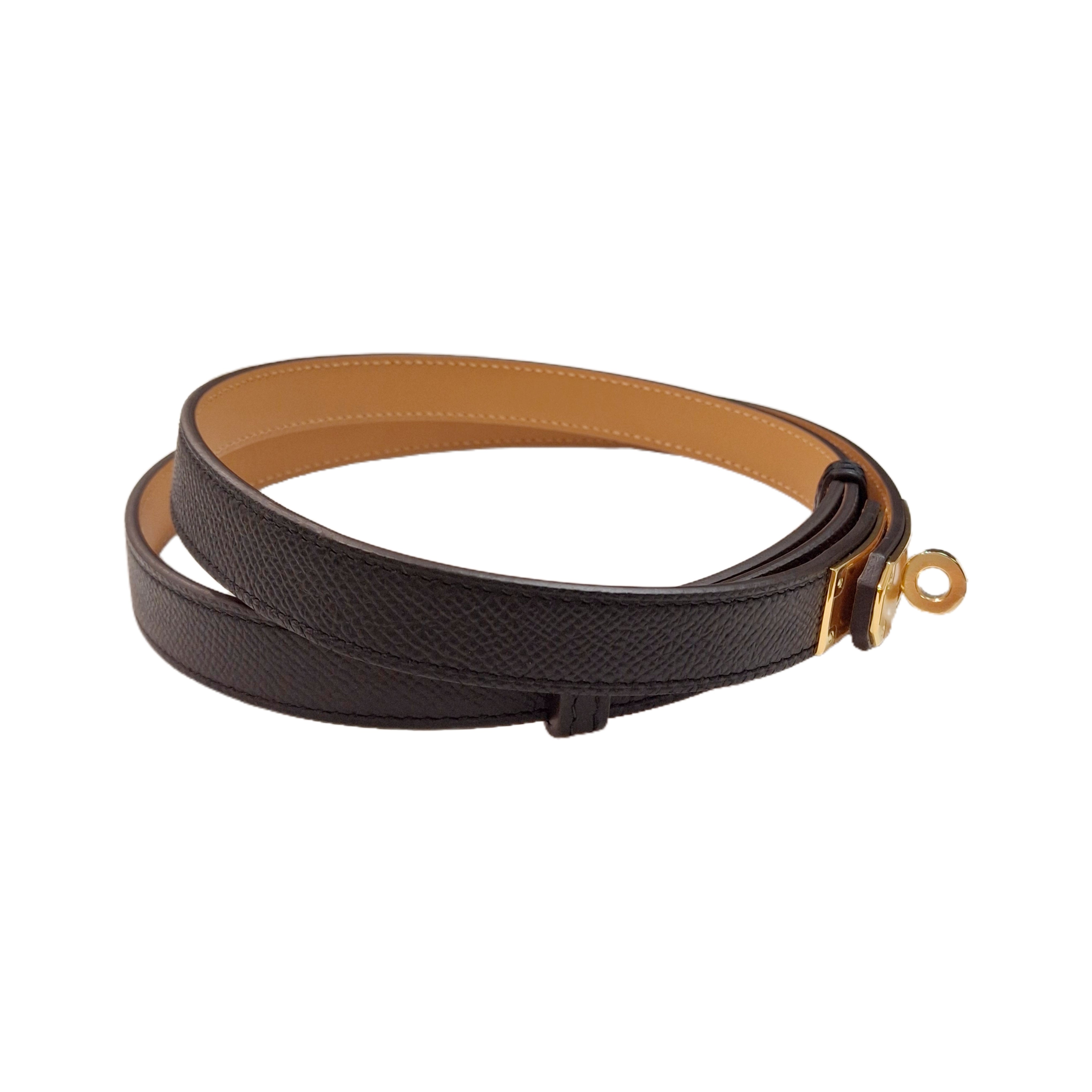 HERMÈS Kelly 18 belt Noir (Black)