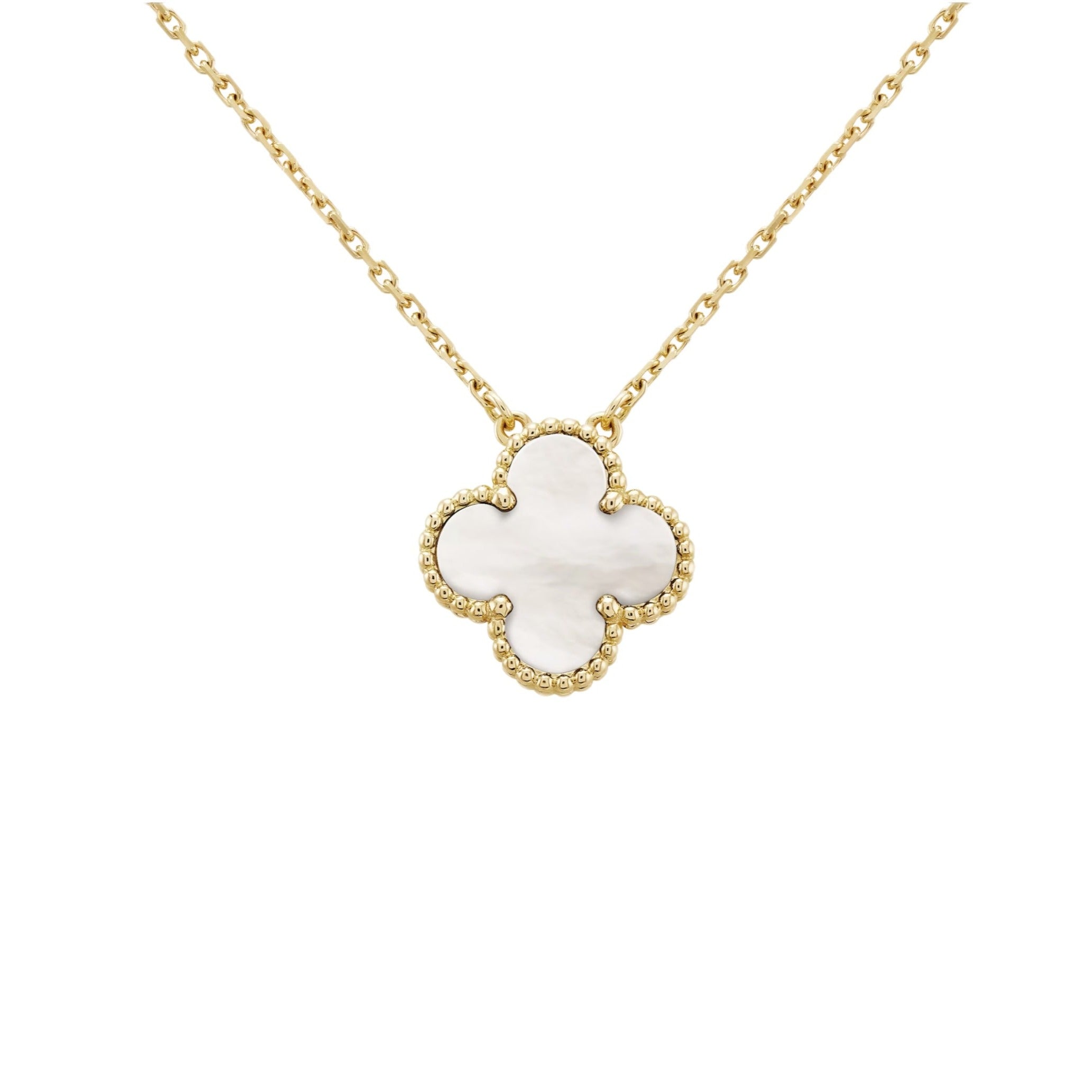 Van Cleef & Arpels Vintage Alhambra pendant (Mother-of-pearl) Yellow Gold