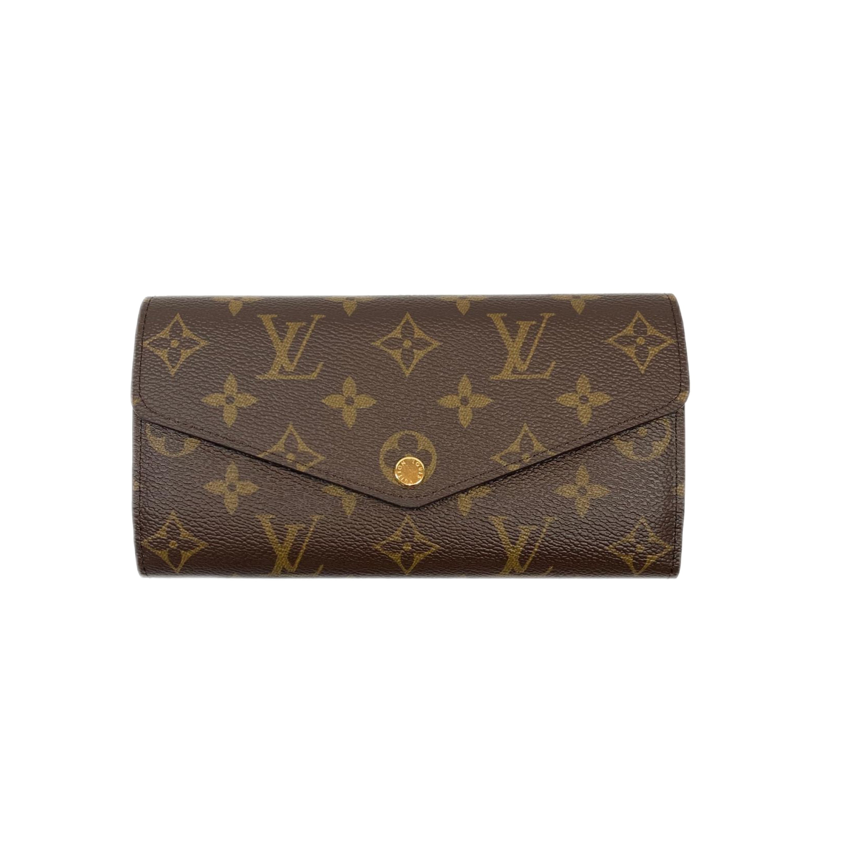 LOUIS VUITTON Sarah Wallet (Rose Ballerine and Monogram)