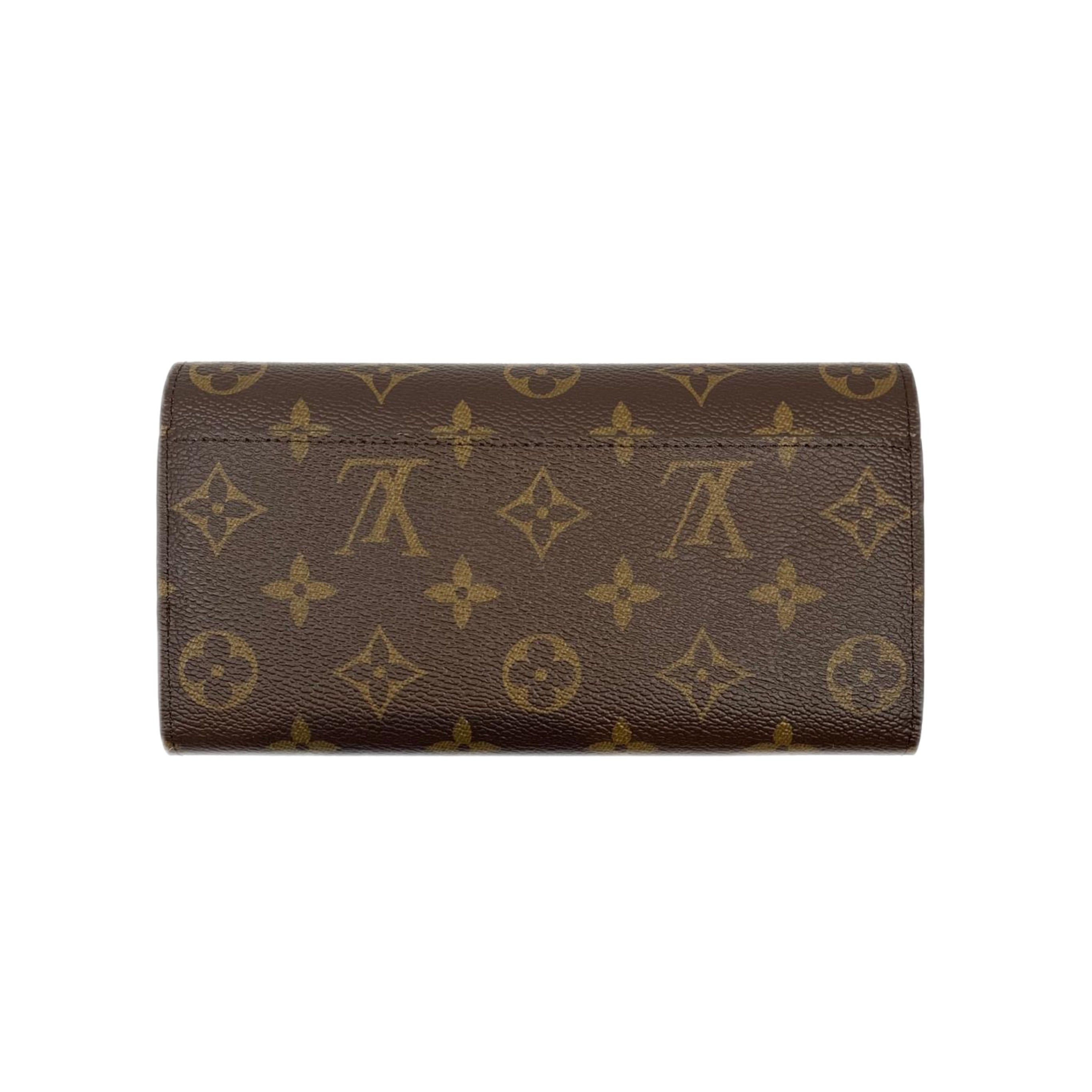 LOUIS VUITTON Sarah Wallet (Rose Ballerine and Monogram)