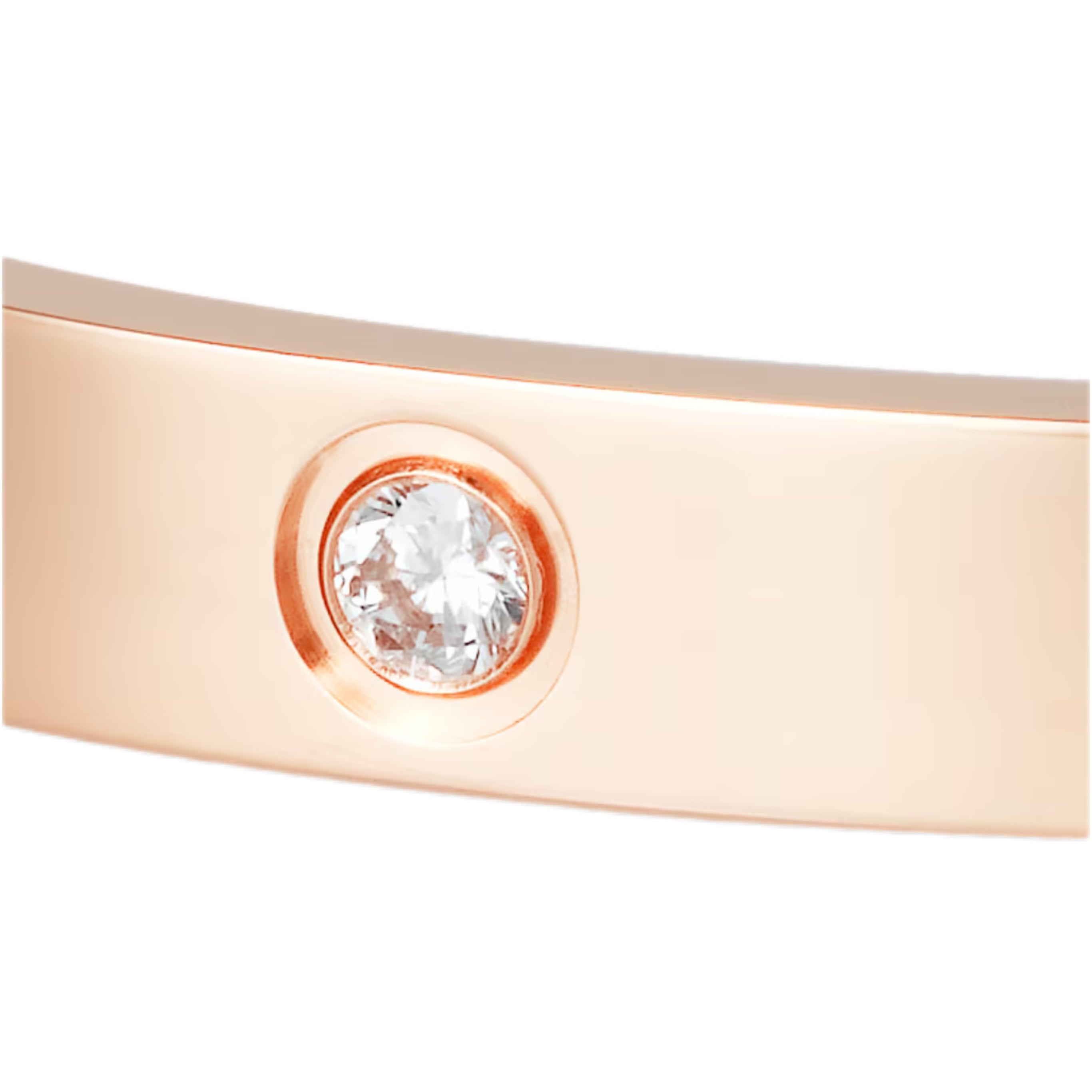 CARTIER LOVE BRACELET, 4 DIAMONDS (Rose Gold)