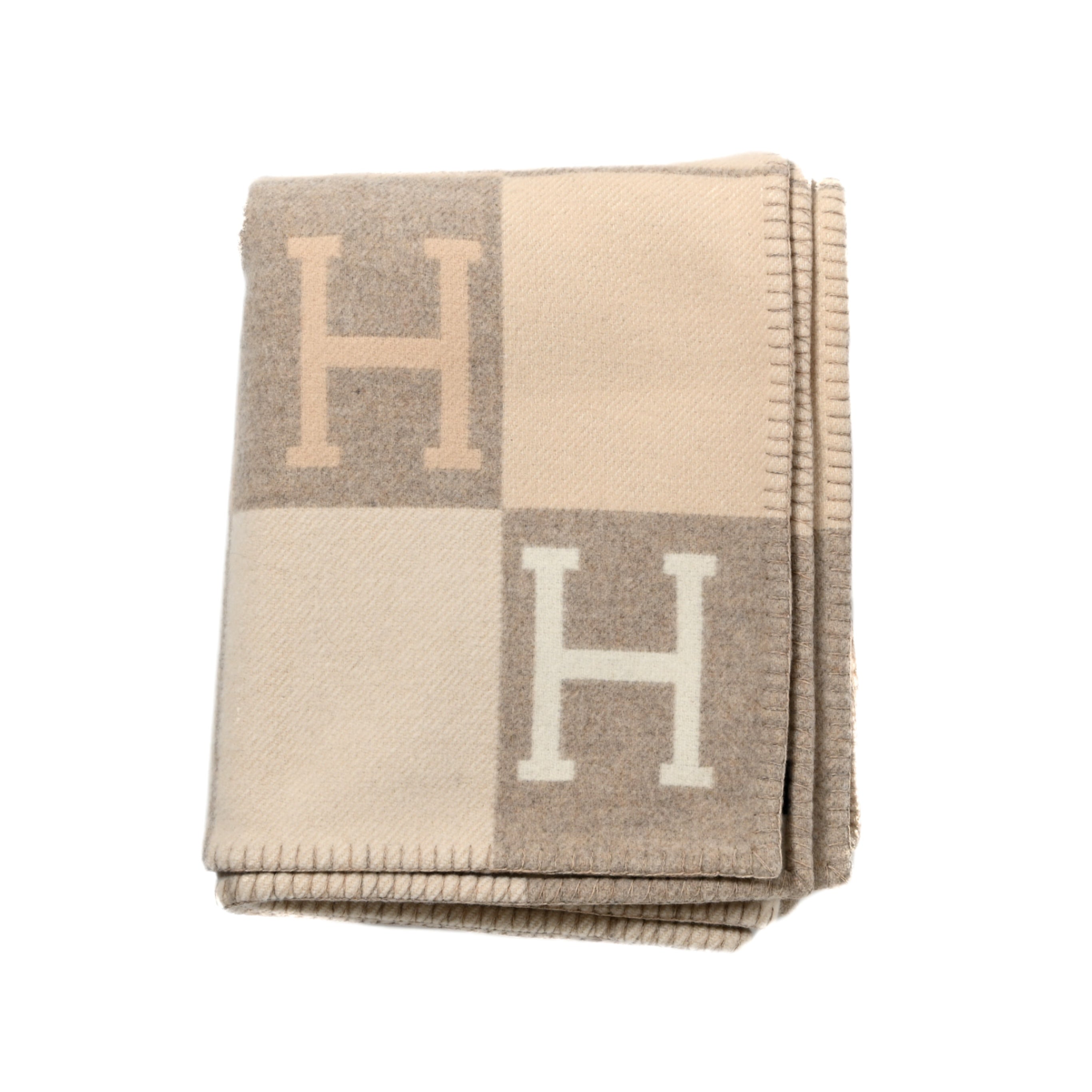 HERMÈS Avalon III throw blanket (Coco / Camomille)