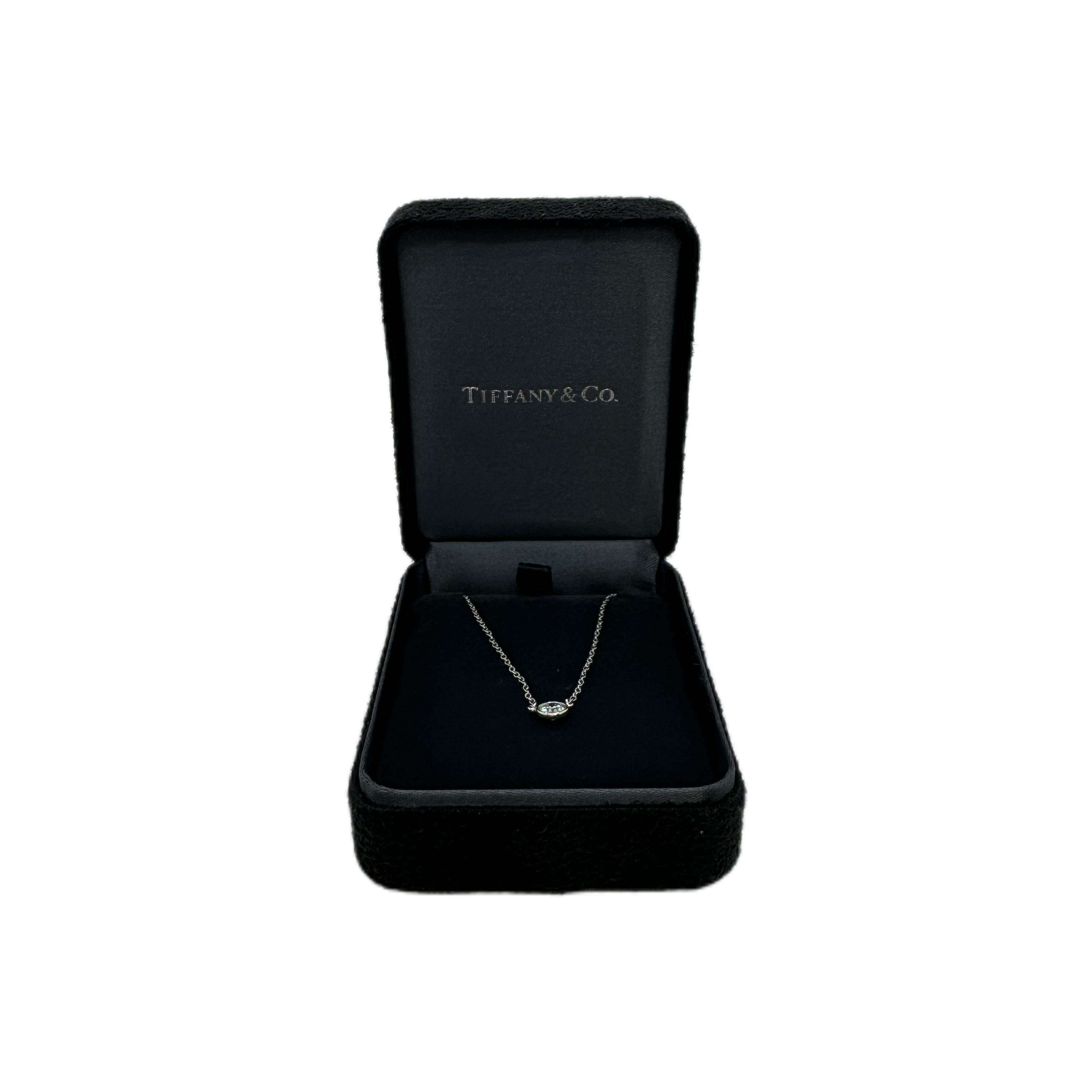 TIFFANY& CO Diamonds by the Yard Single Diamond Pendant (Silver)